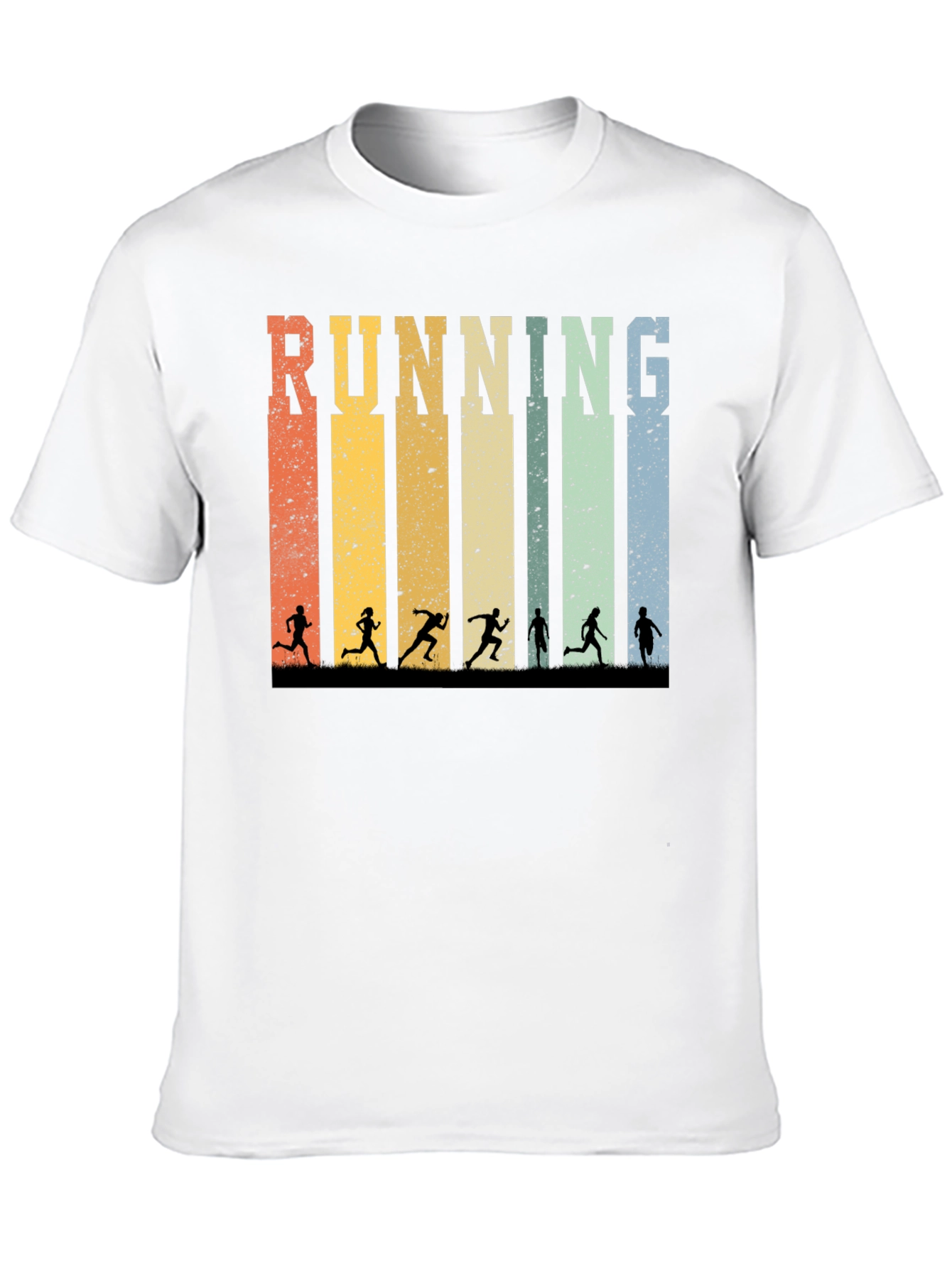 Black Retro Running T-Shirt view 10