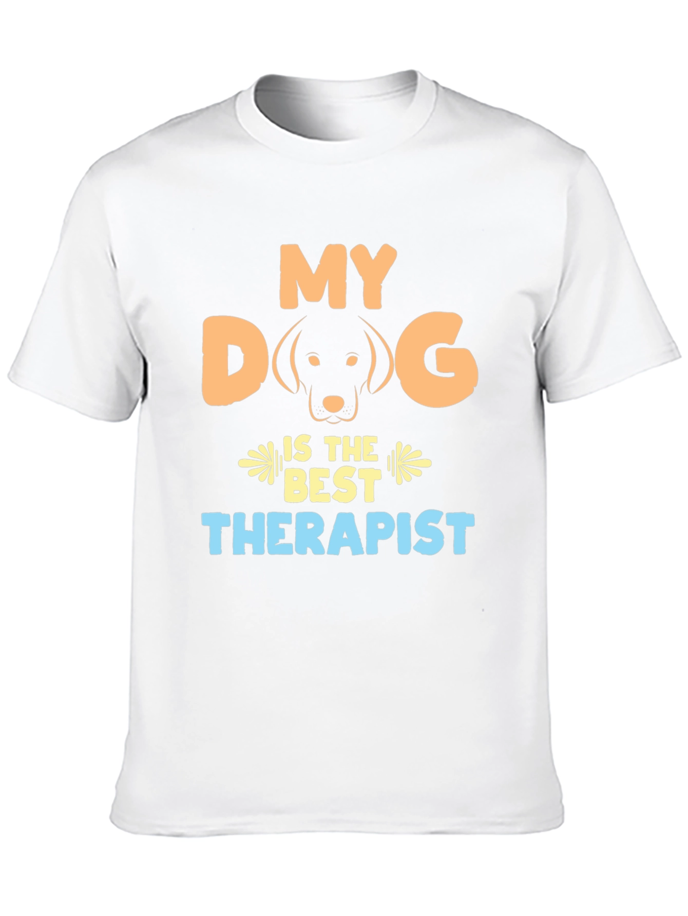 Black My Dog is the Best Therapist T-Shirt view 10