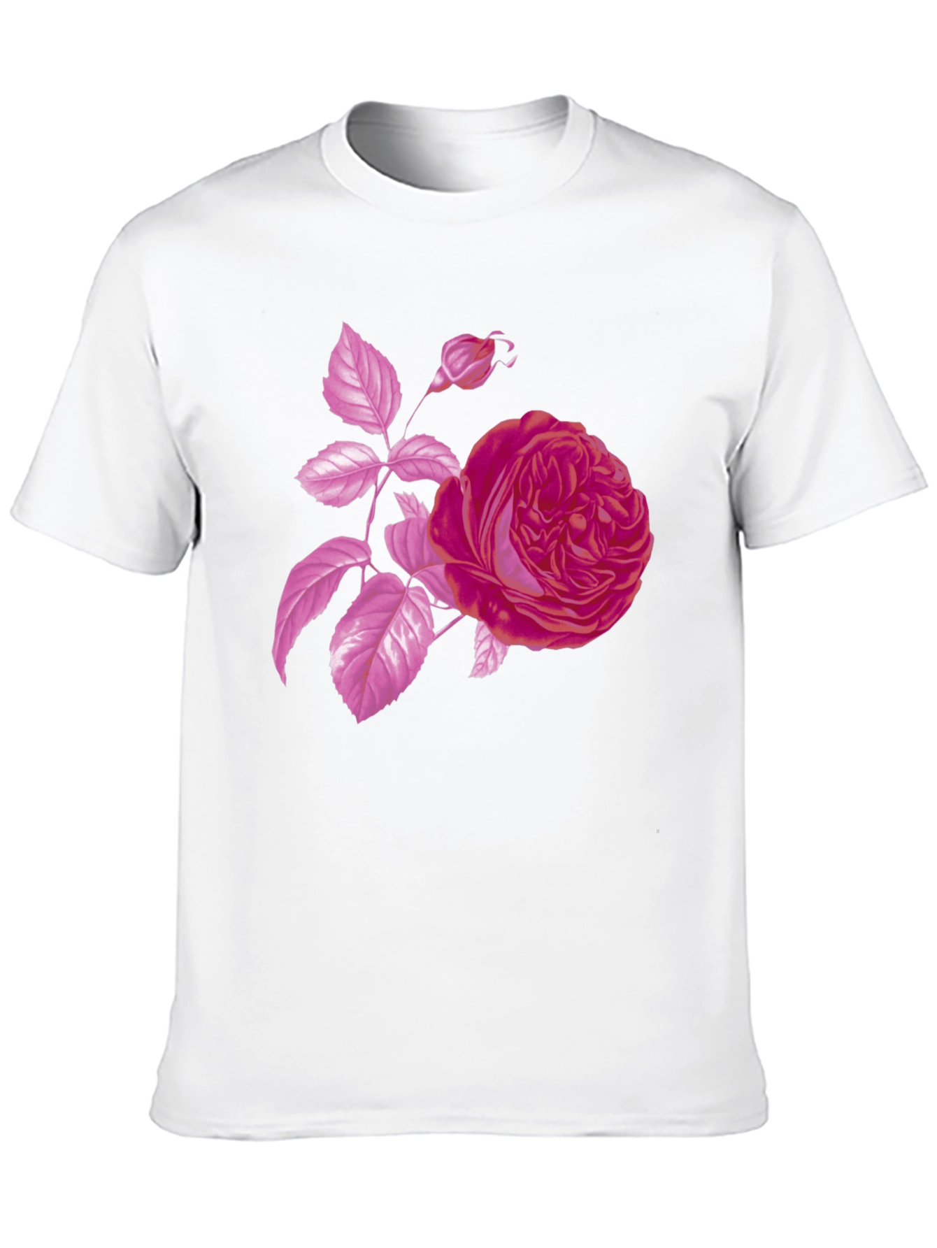 Black Rose Graphic Black T-Shirt - Stylish Floral Design view 10