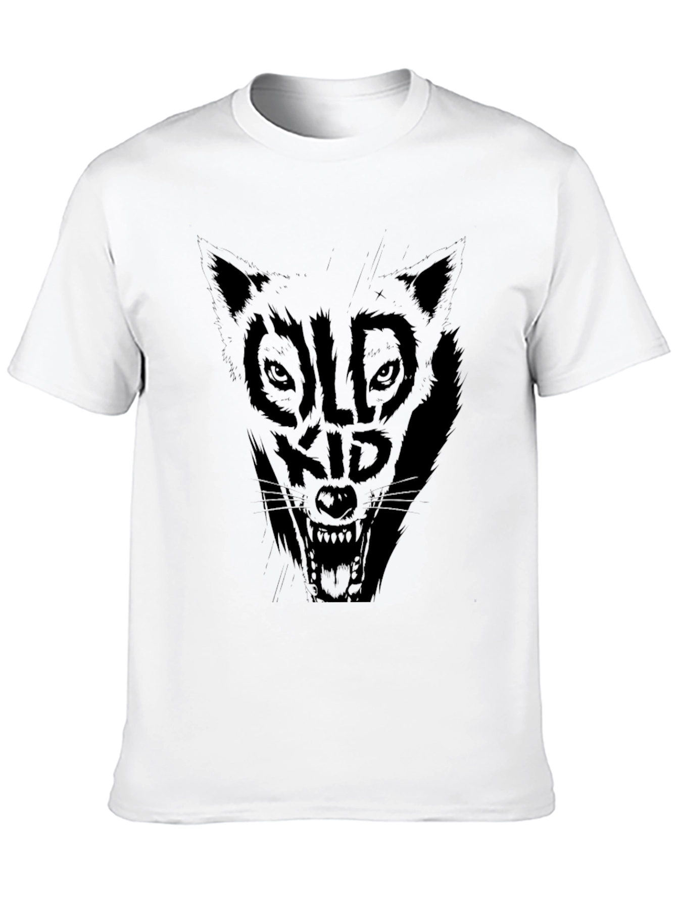 Black Black Old Kid Wolf Graphic Tee view 10
