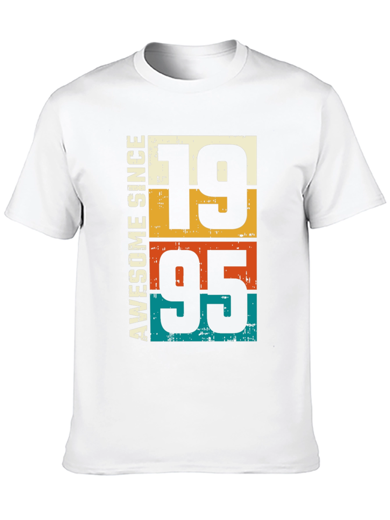 Black Awesome Since 1995 Retro Graphic T-Shirt view 10