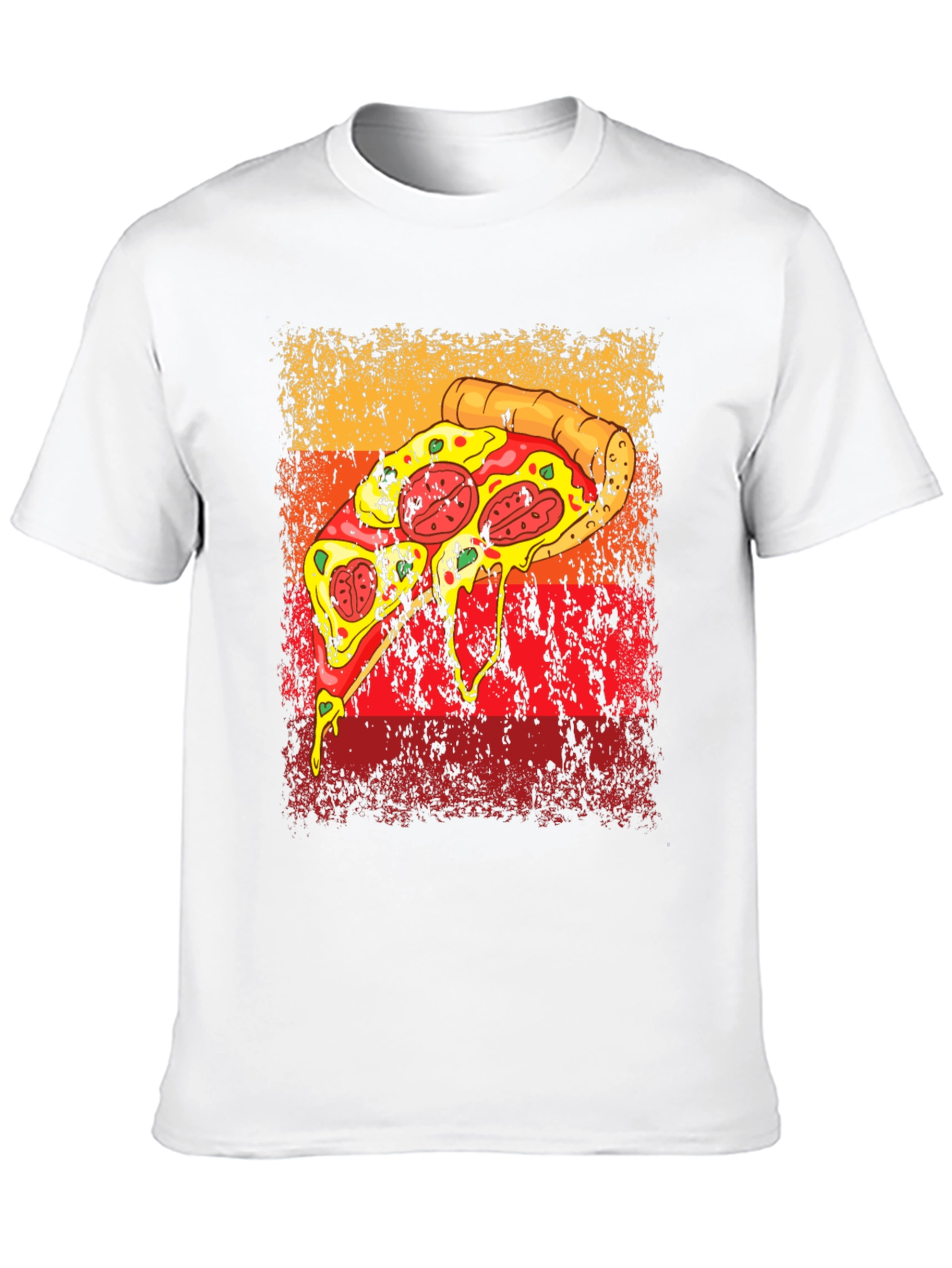 Black Pizza Graphic Tee - Retro Style view 10