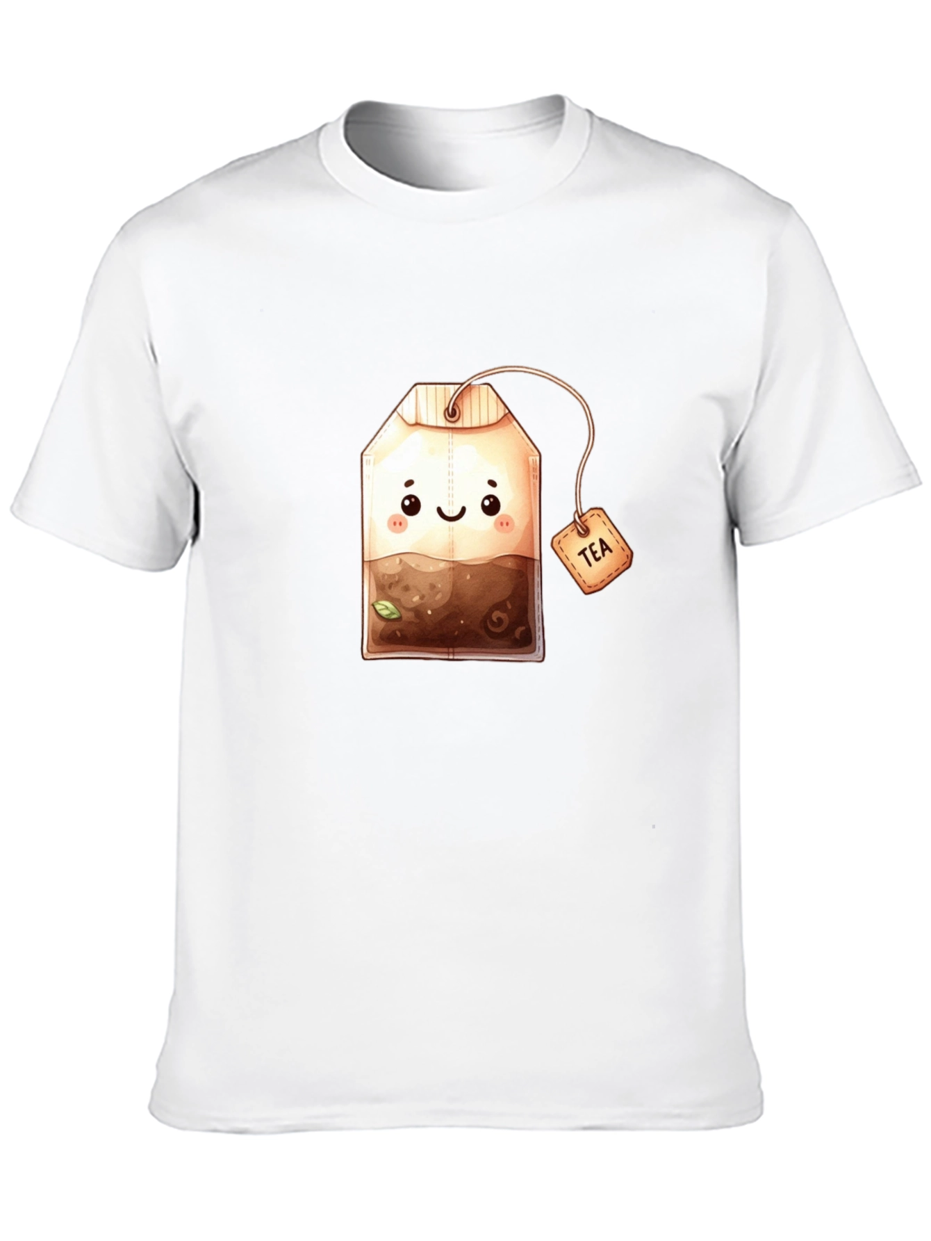 Black Cute Tea Bag Graphic Tee view 10