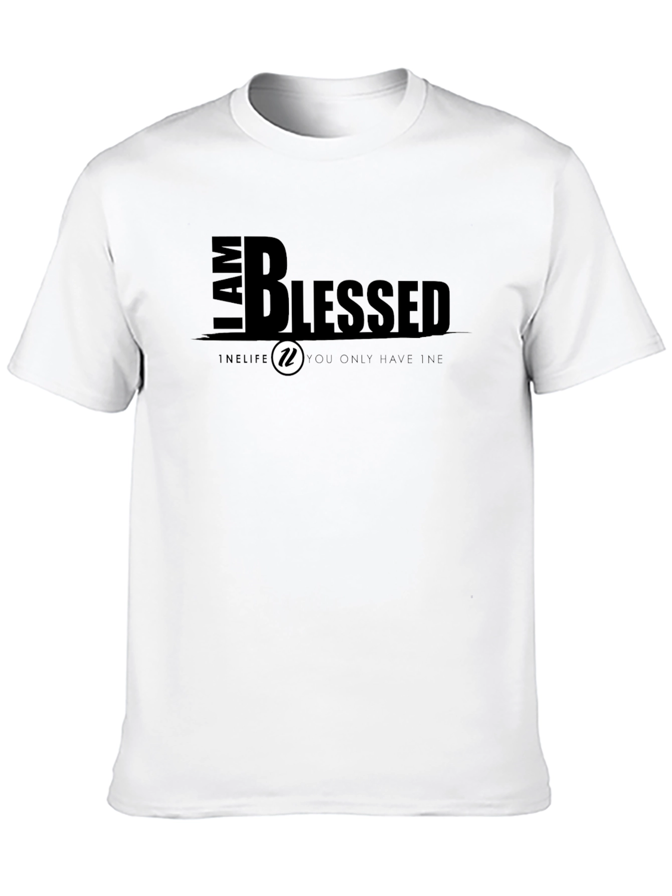 Black I AM BLESSED Graphic T-Shirt view 10