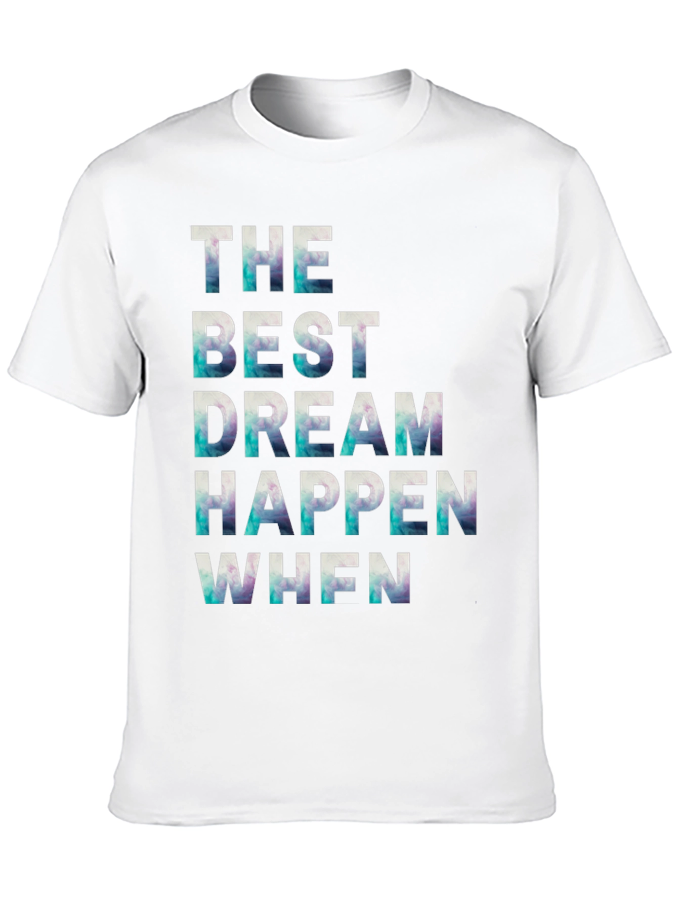 Black Inspirational Graphic Tee: The Best Dream Happen When view 10