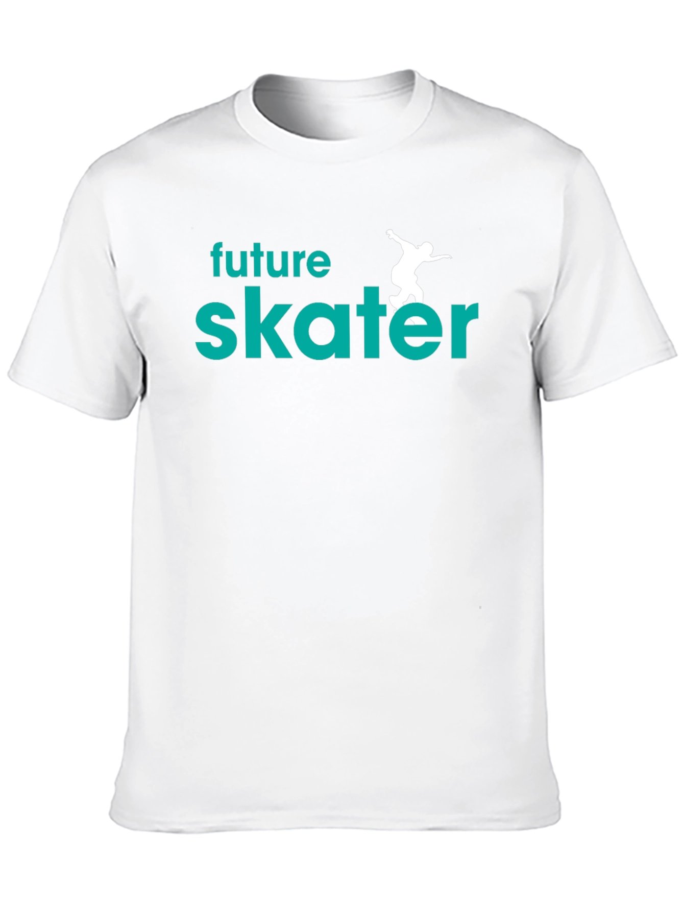 Black Future Skater Graphic Tee - Stylish Skateboarder T-Shirt view 10