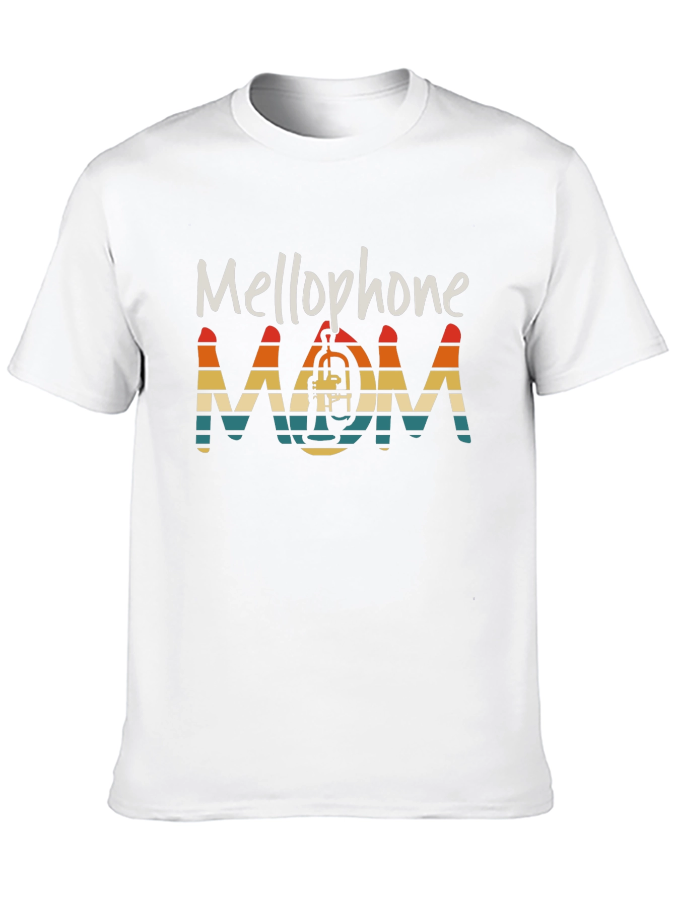 Black Mellophone Mom T-Shirt - Band Parent Pride! view 10