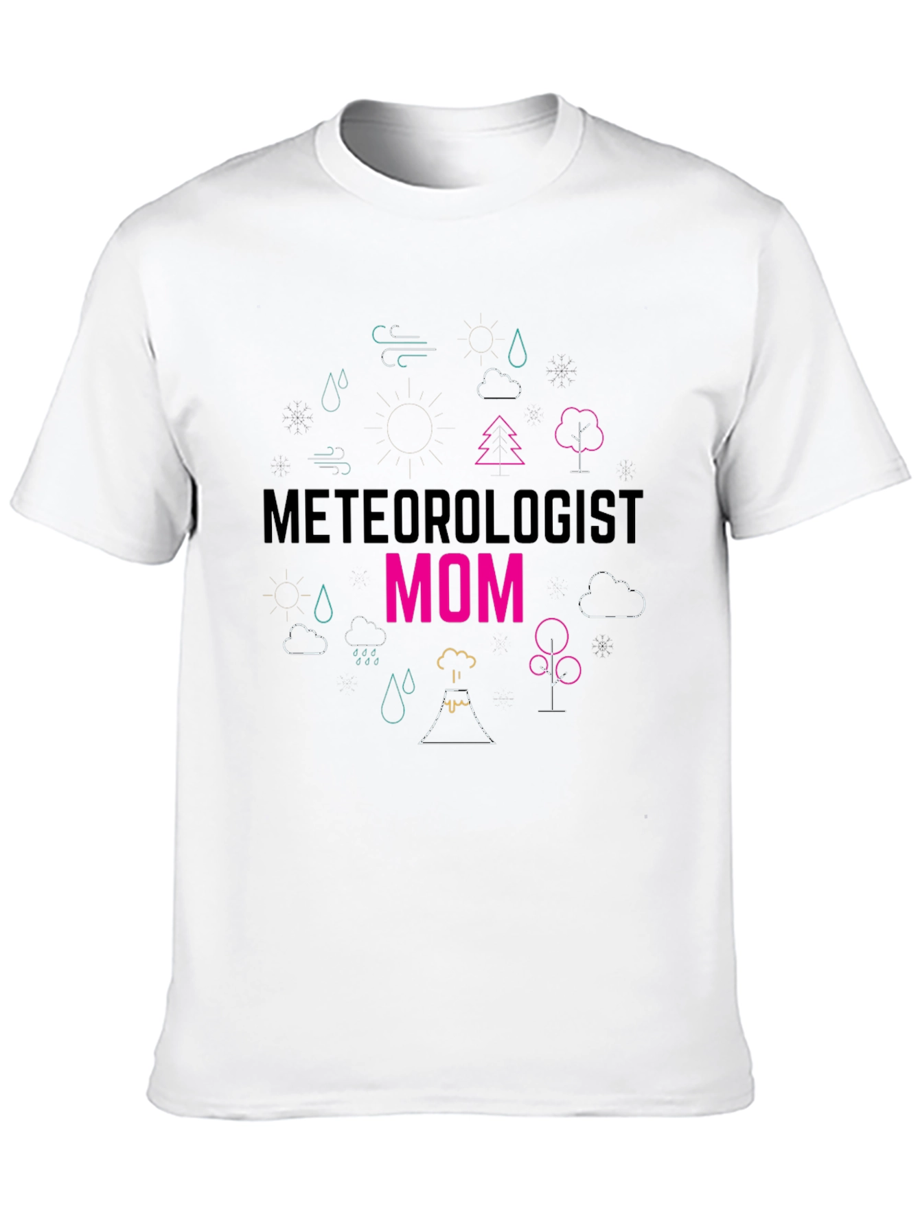 Black Meteorologist Mom T-Shirt - Weather Lover Tee view 10