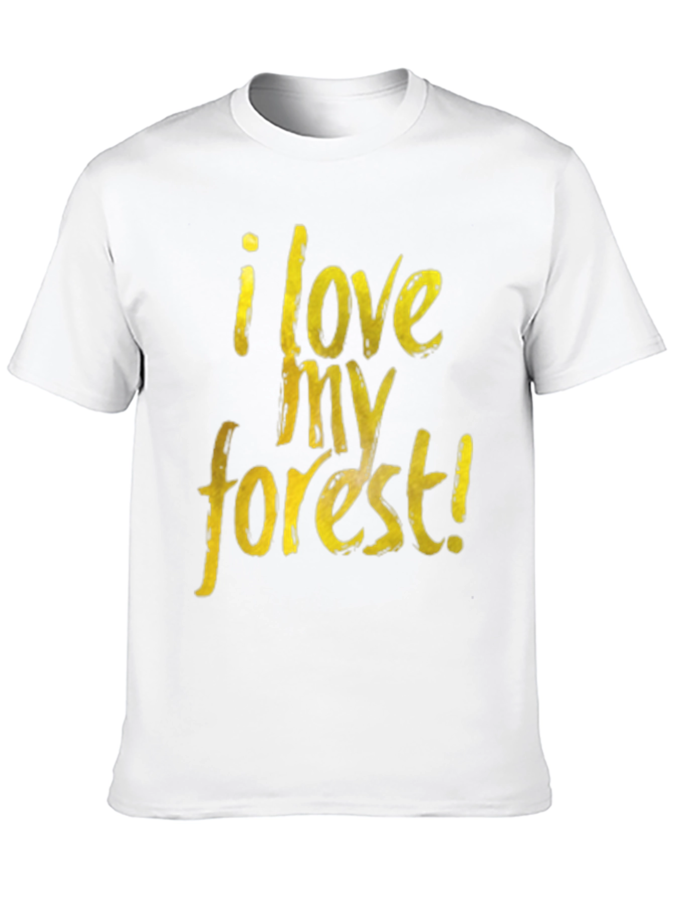 Black I Love My Forest Black Graphic T-Shirt view 10