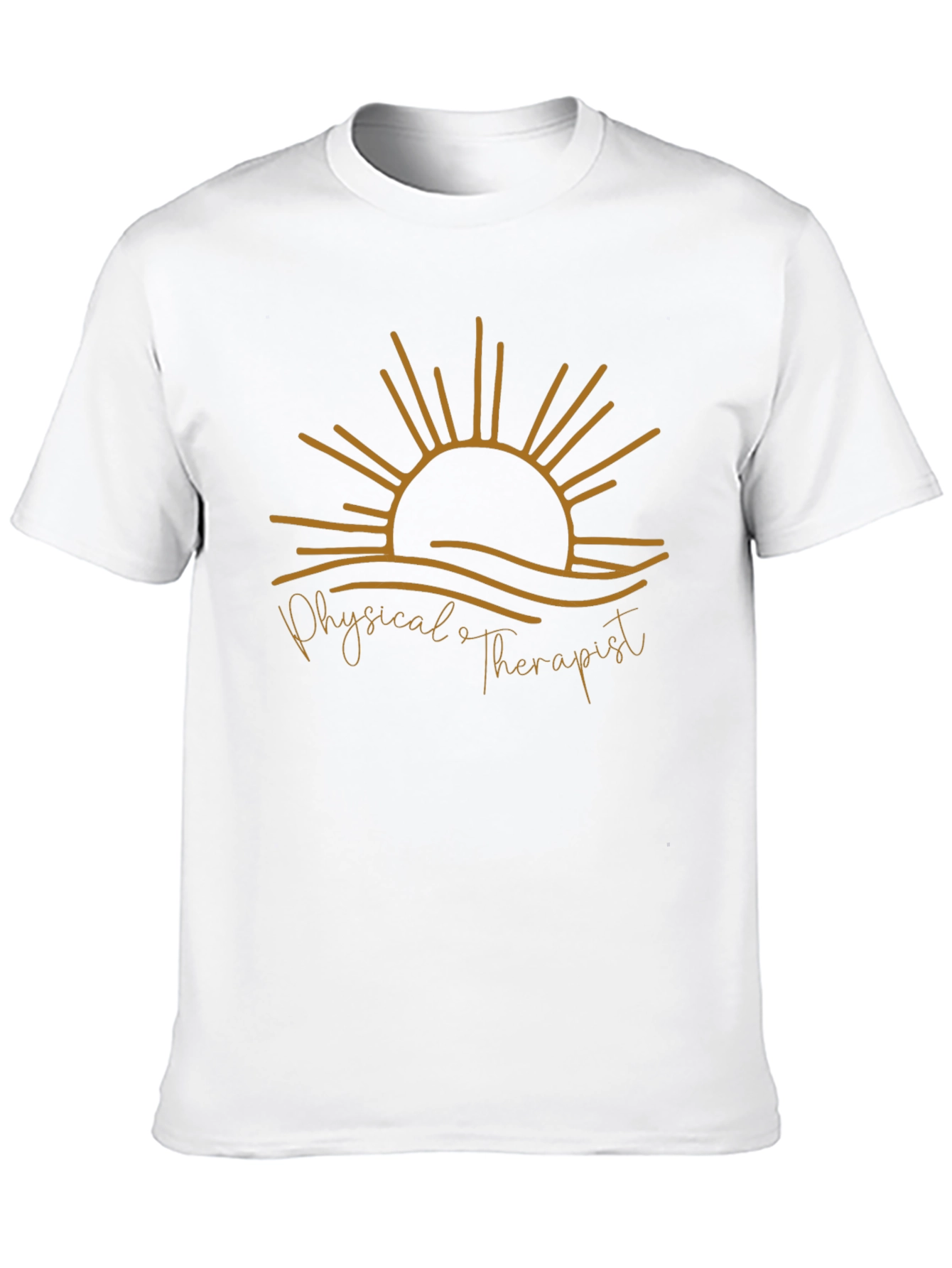 Black Physical Therapist Sun Graphic Tee view 10
