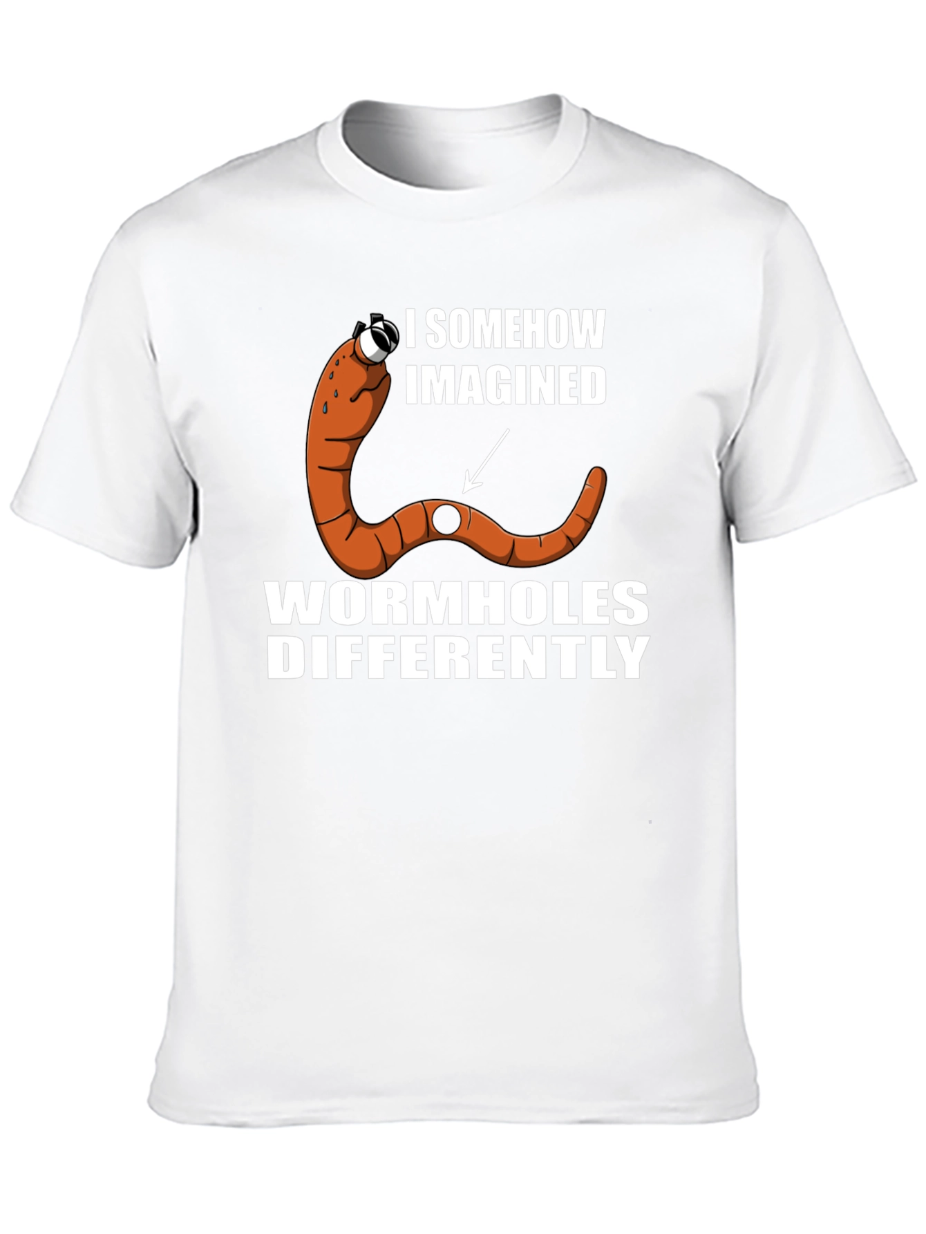 Black Wormhole Humor Graphic T-Shirt view 10