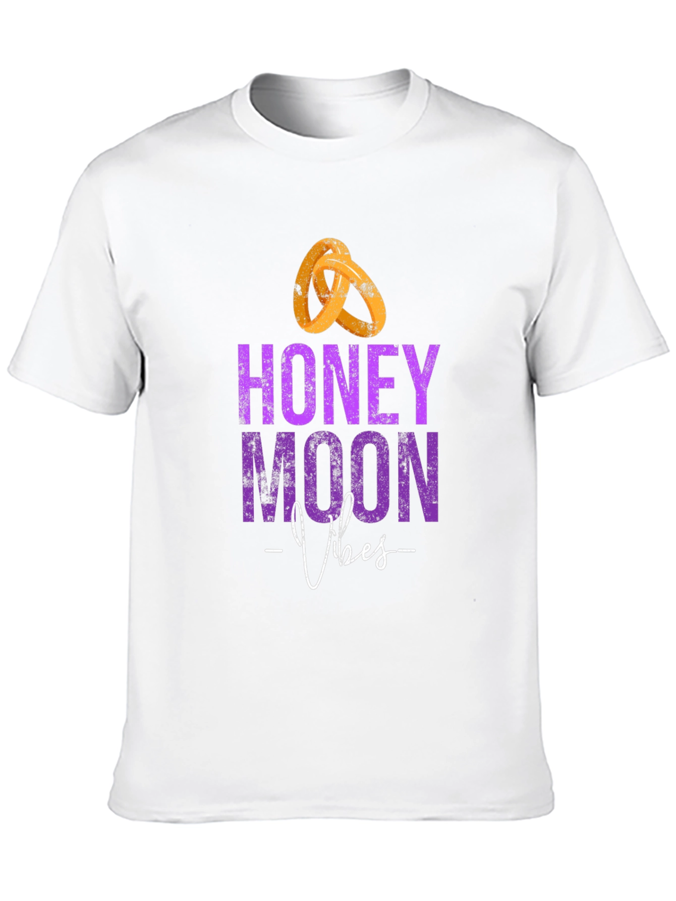 Black Honeymoon Vibes Black T-Shirt view 10