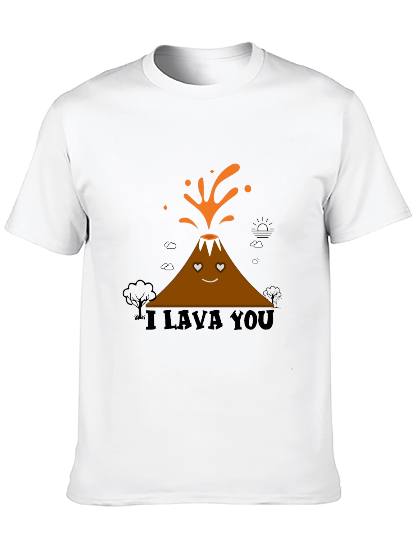 Black I Lava You Graphic Tee - Men's Black T-Shirt view 10