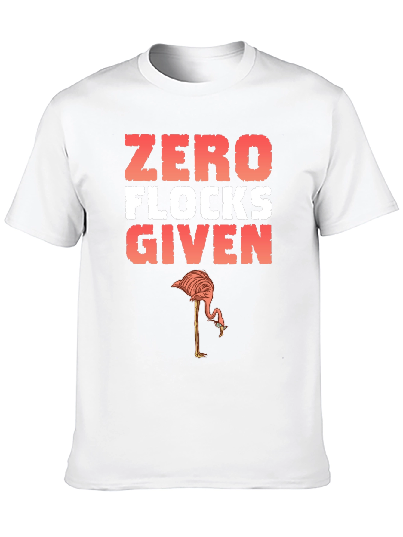 Black Zero Flocks Given Flamingo Graphic Tee view 10