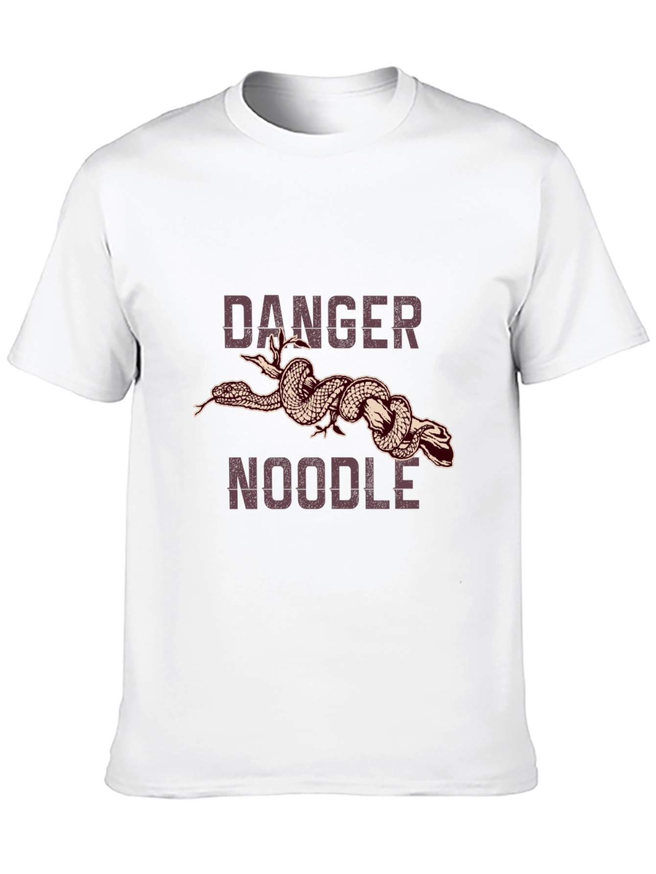 Black Danger Noodle Graphic Tee - Funny Snake T-Shirt view 10