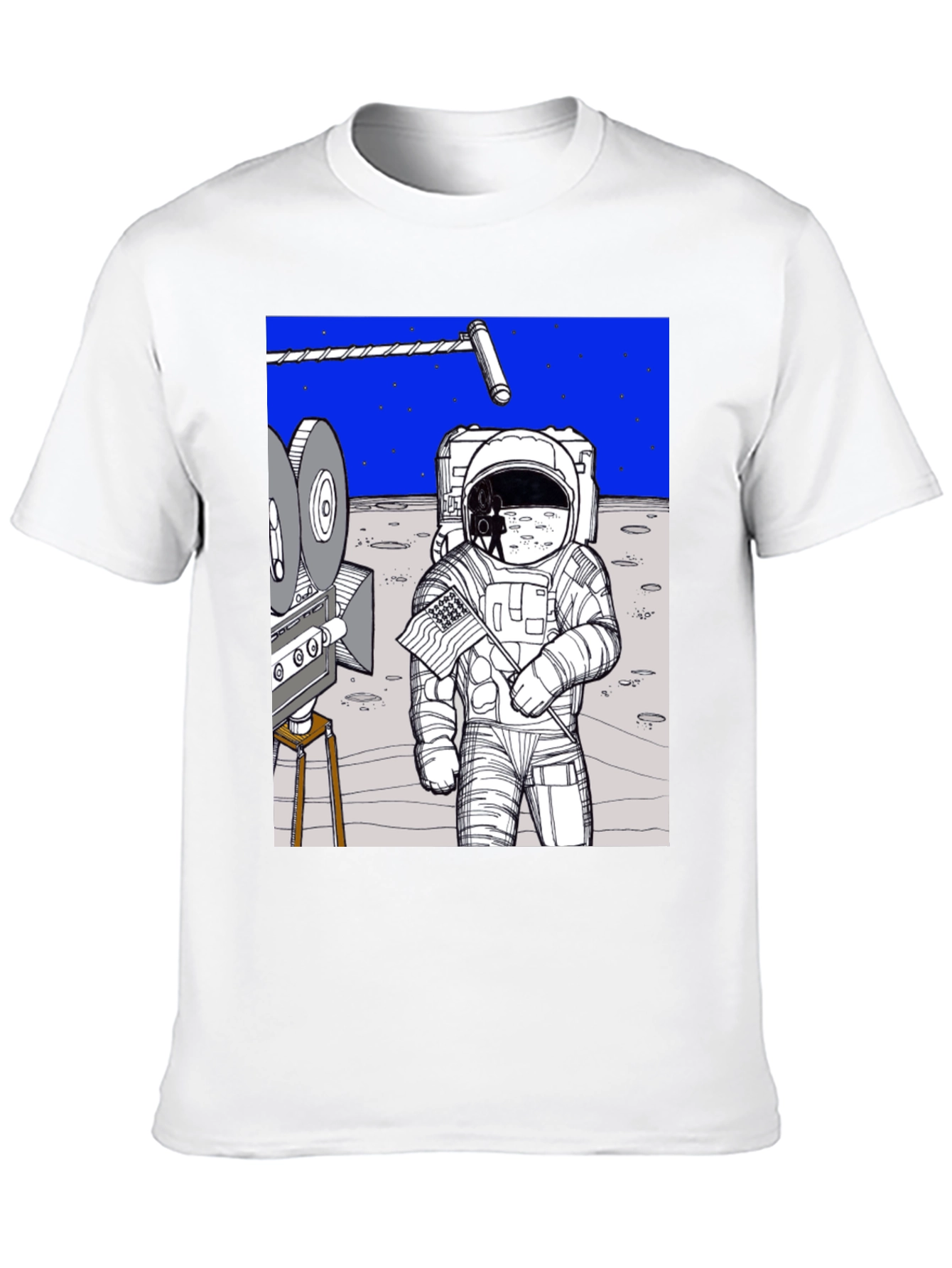 Black Conspiracy Moon Landing Tee view 10