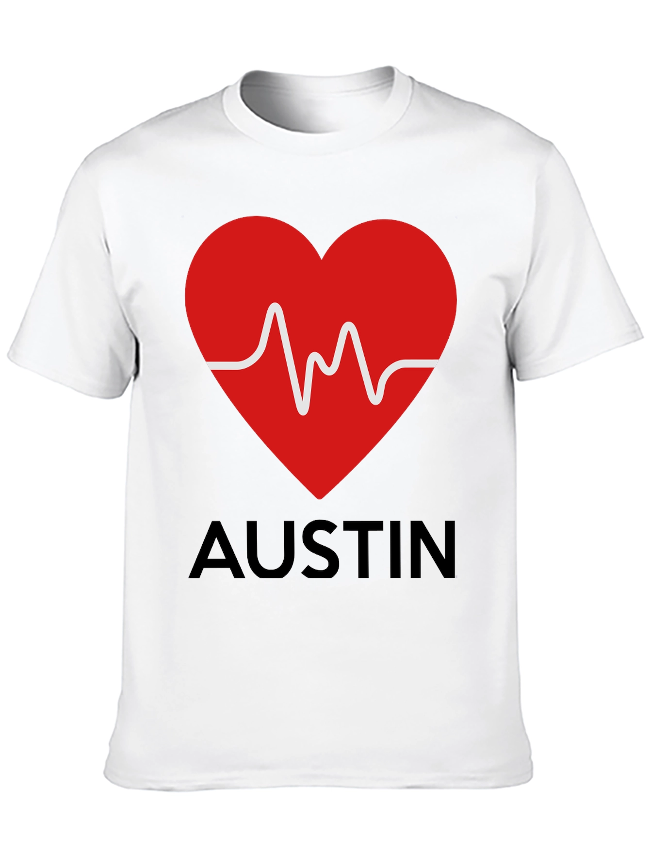 Austin Heartbeat T-Shirt - Stylish Graphic Tee - 10