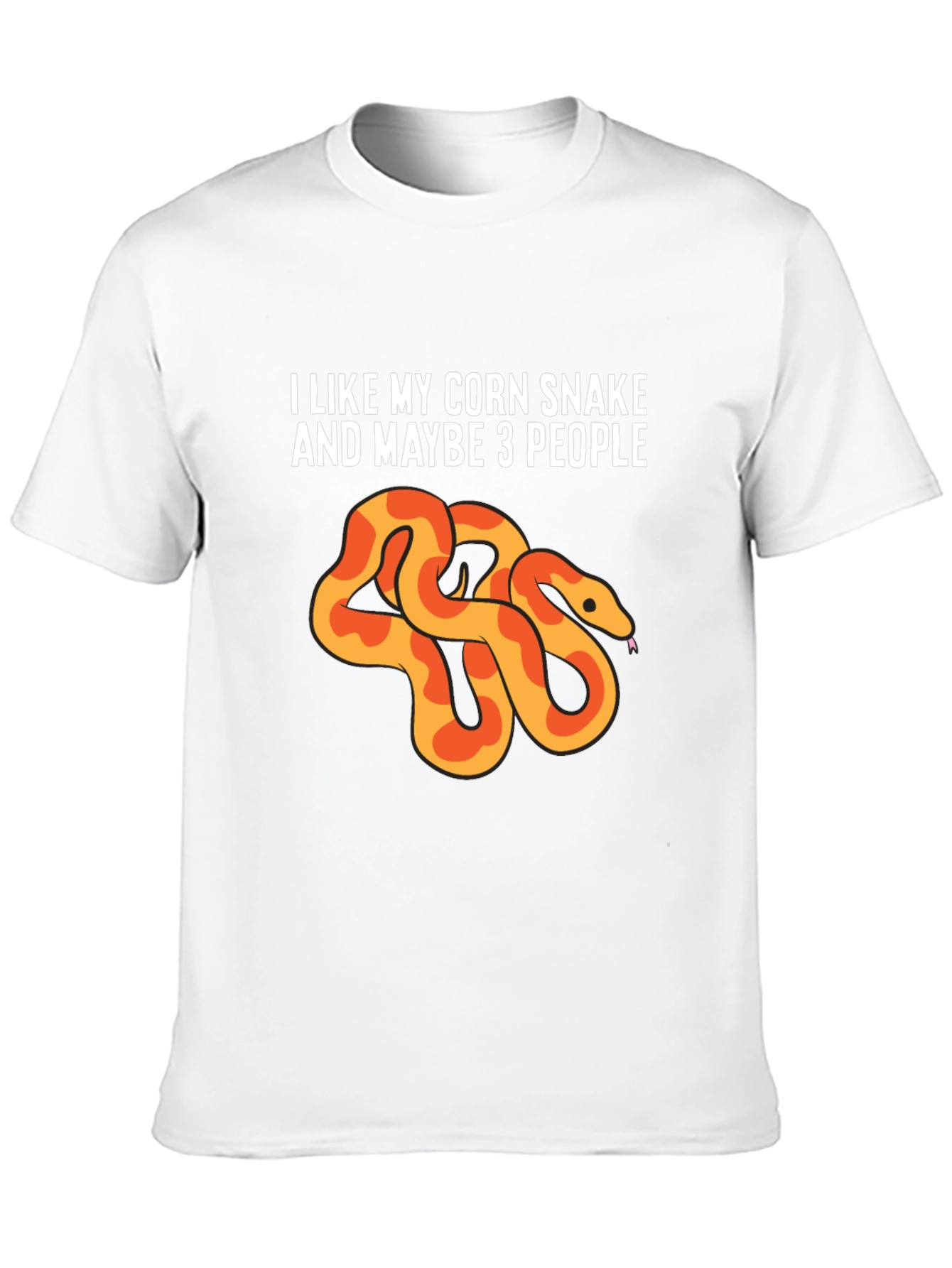 Black Corn Snake Lover Tee - I Like My Corn Snake & Maybe 3 People view 10