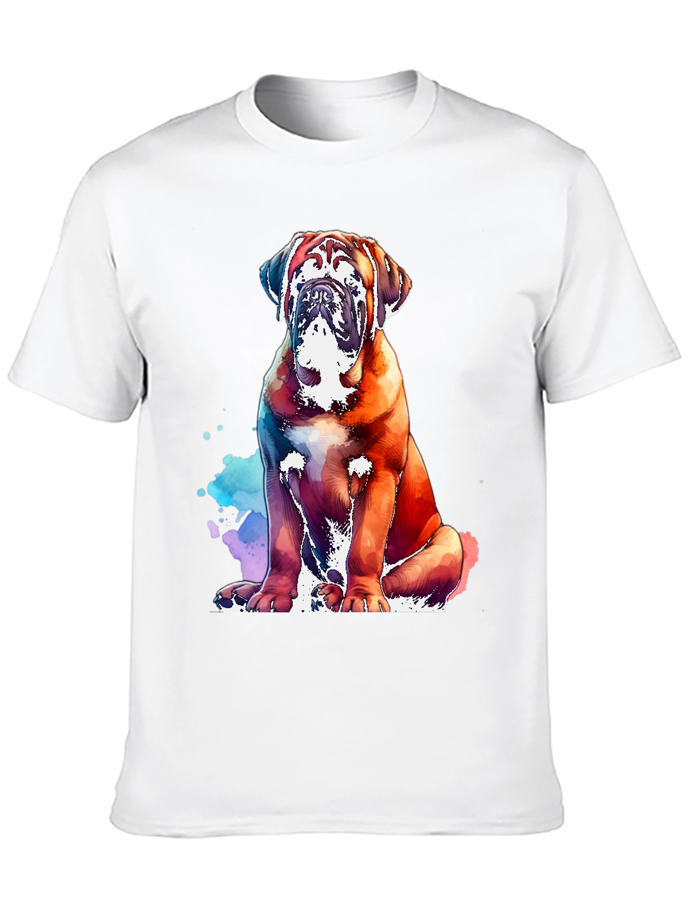 Black Watercolor Dog Graphic Tee - Black view 10
