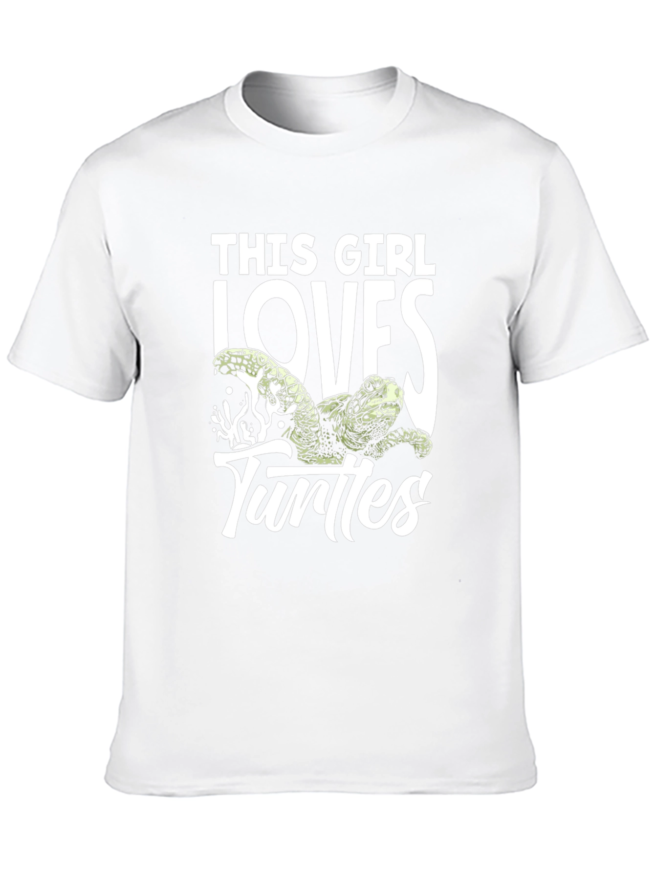 Black This Girl Loves Turtles Black T-Shirt view 10