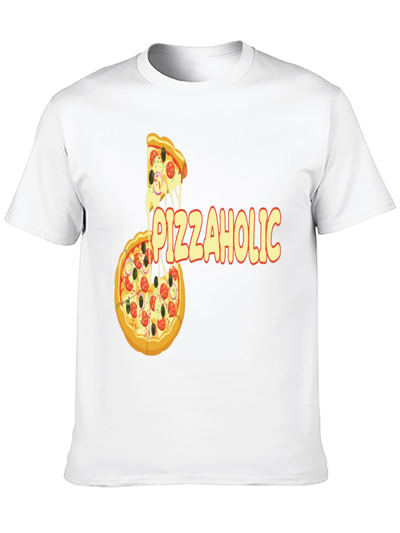 Black Pizza Lover T-Shirt - Funny Pizzaholic Graphic Tee view 10