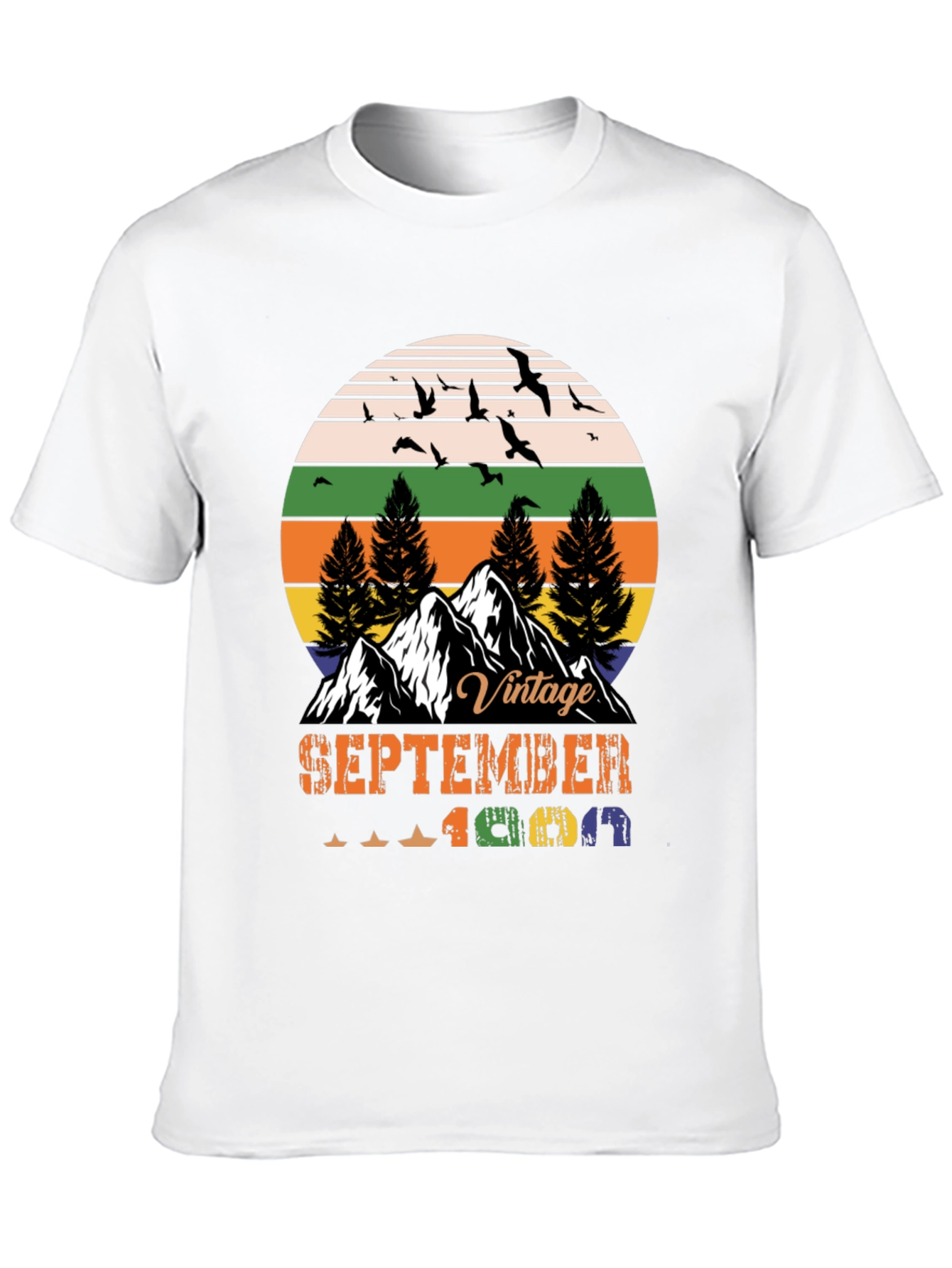 Black Vintage September 1969 T-Shirt view 10