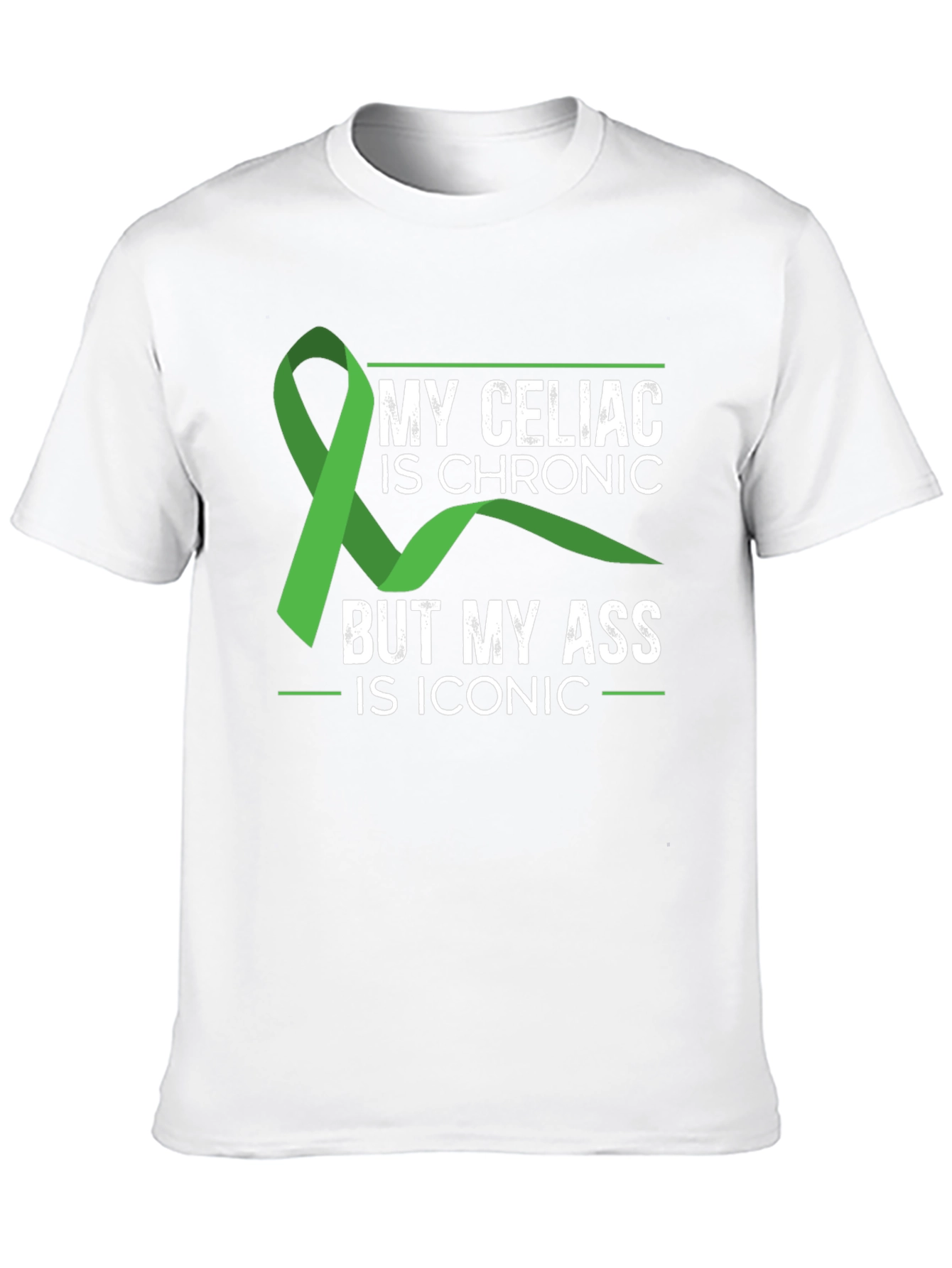 Black Celiac Awareness T-Shirt - Iconic Style, Chronic Condition view 10