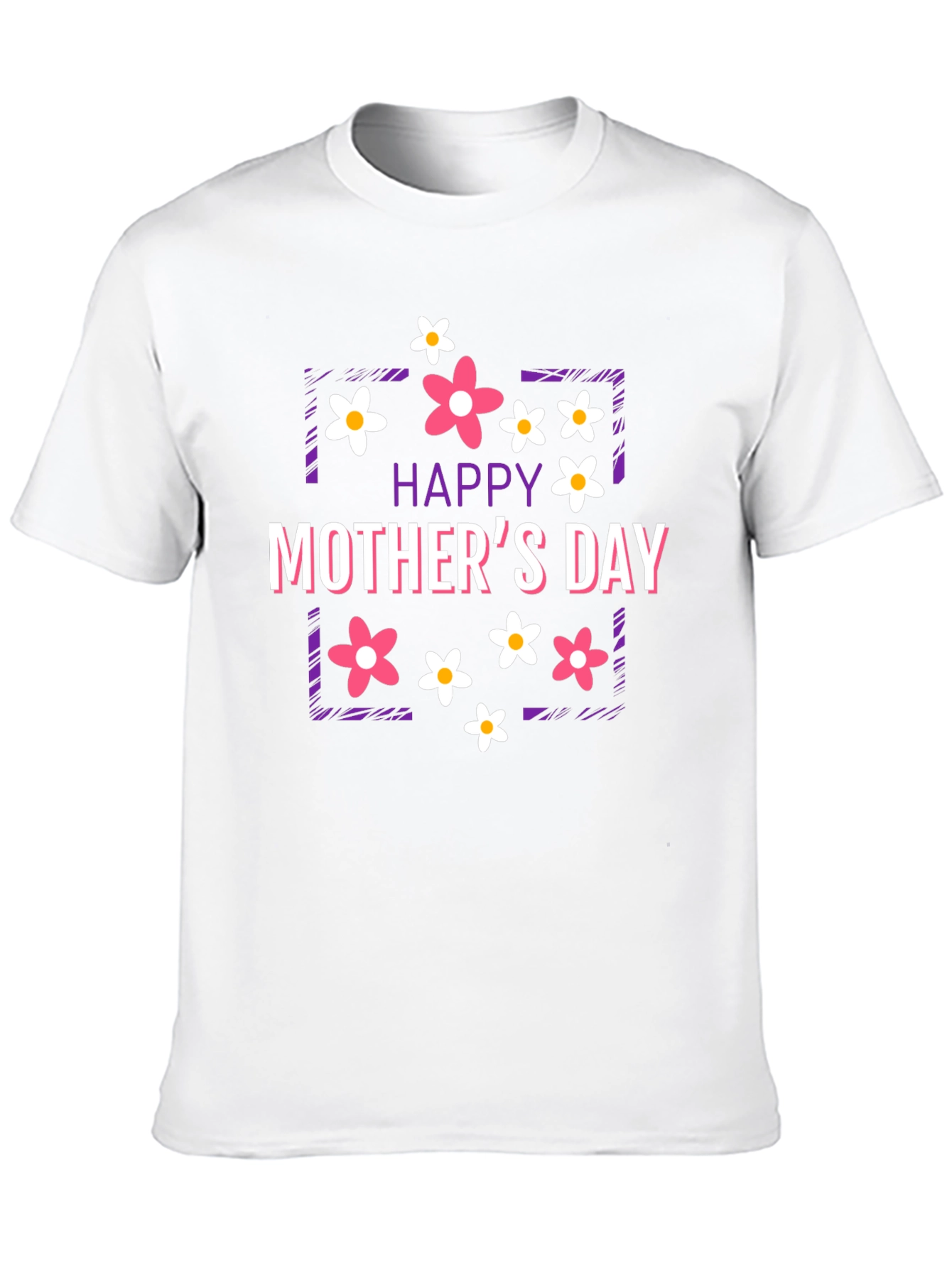 Black Happy Mother's Day Floral Graphic T-Shirt view 10