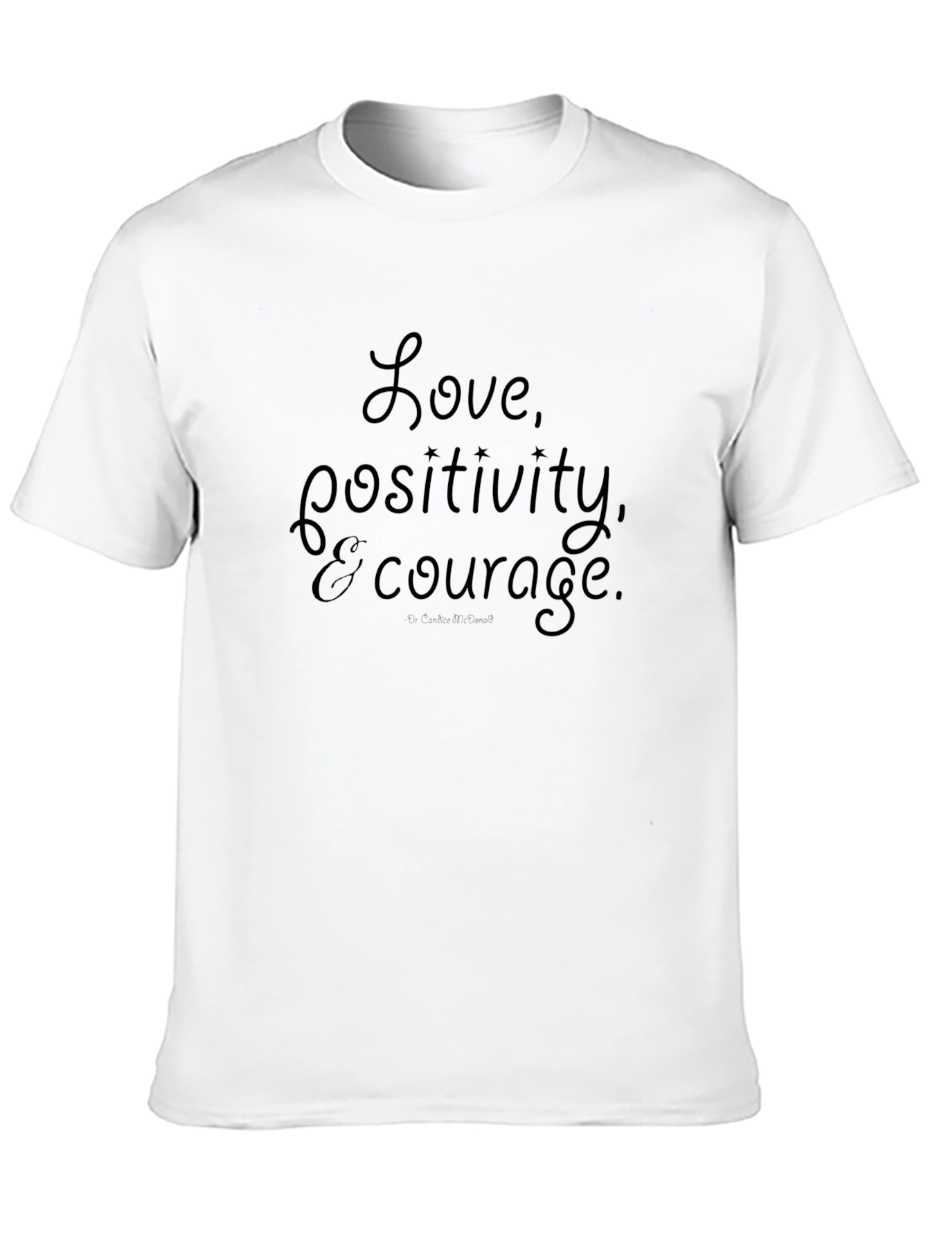 Black Love, Positivity, & Courage Black T-Shirt view 10