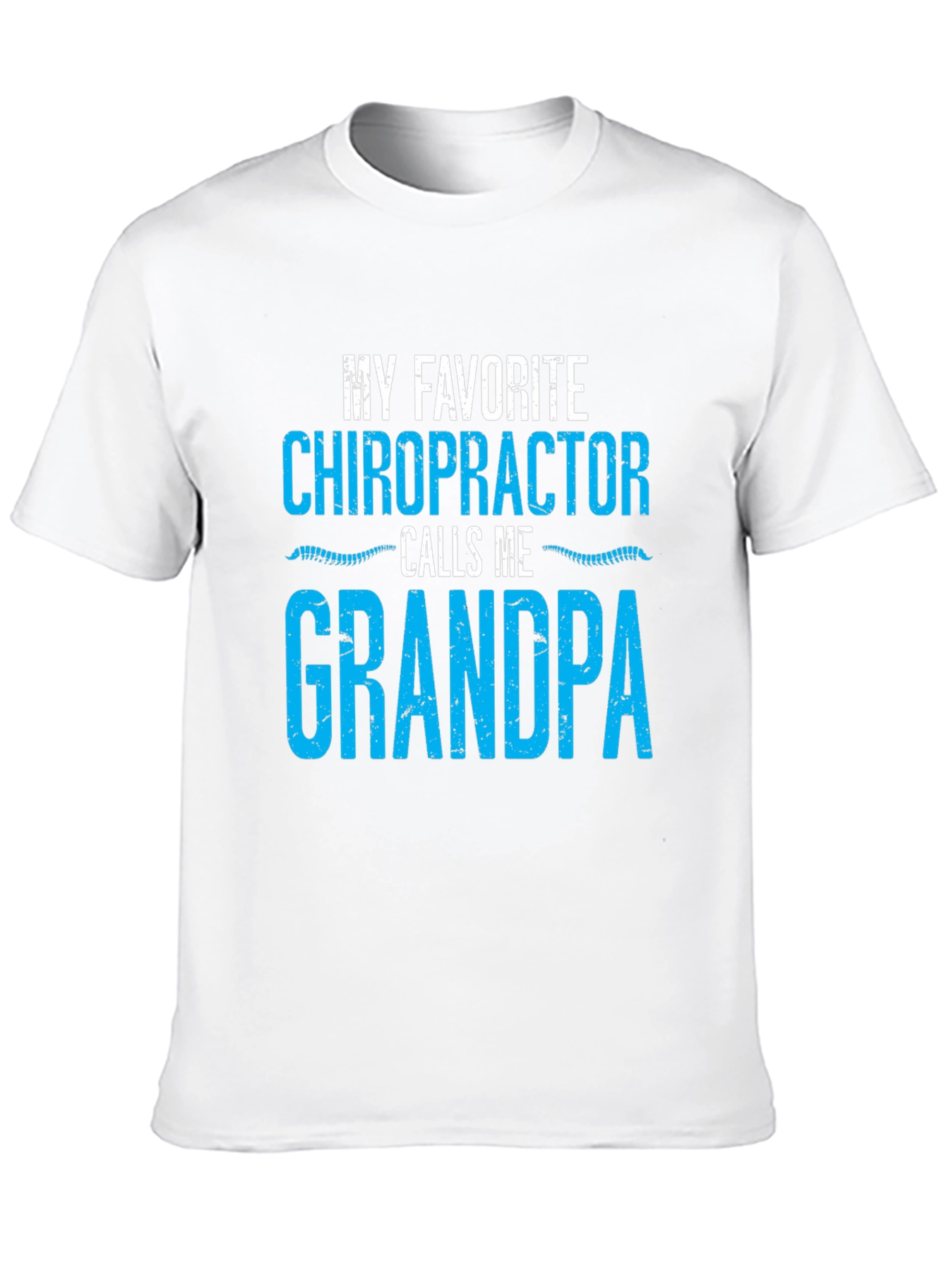 Black Chiropractor Grandpa T-Shirt Funny Gift view 10