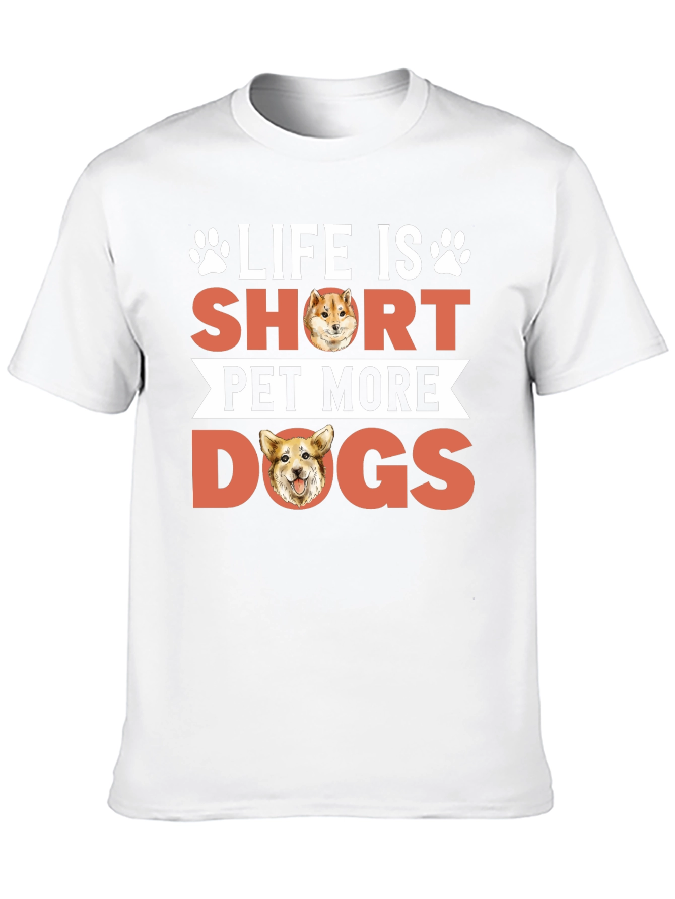 Black Life is Short Pet More Dogs Graphic Tee view 10