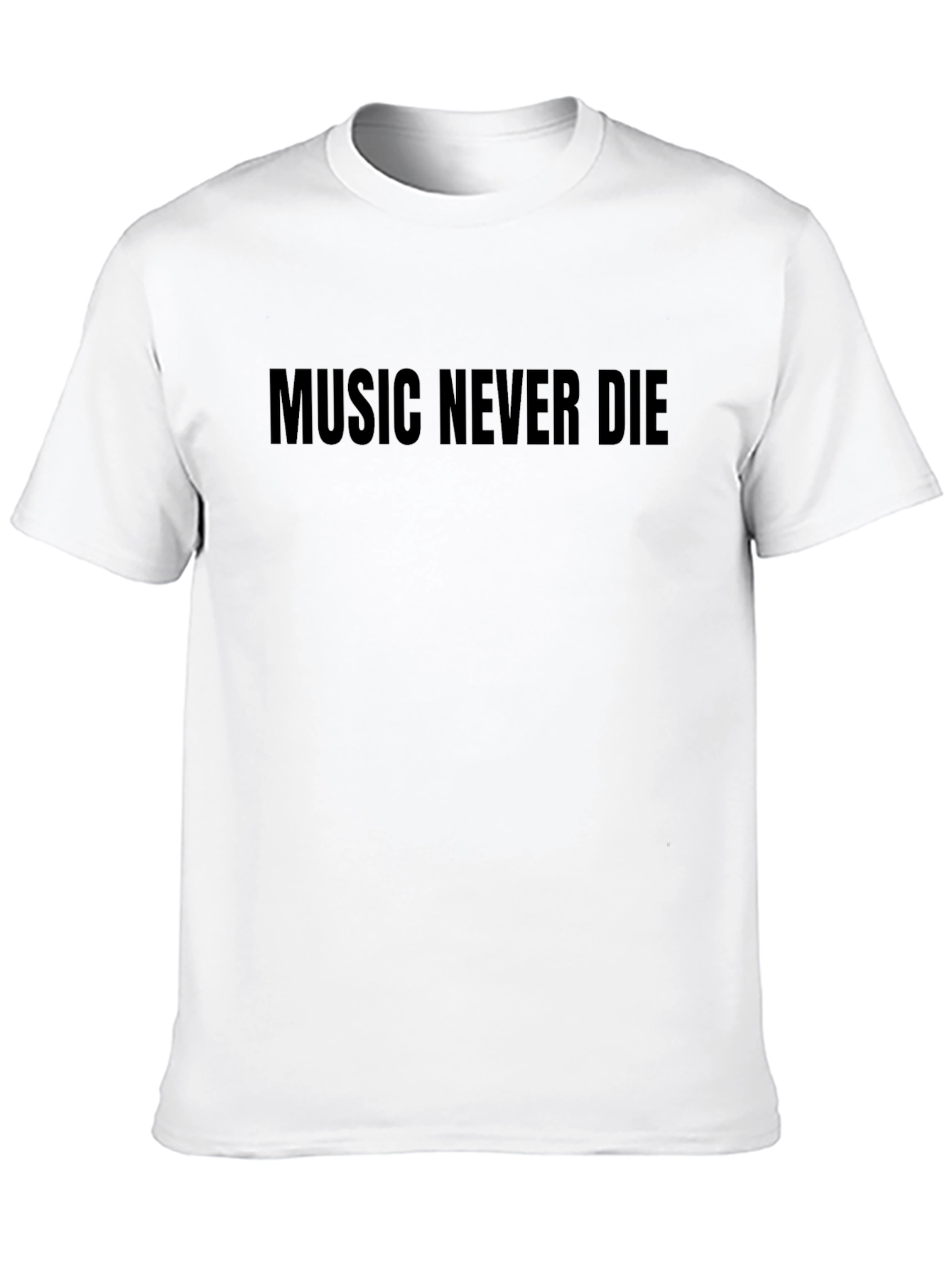 Black Music Never Die Black Graphic Tee view 10