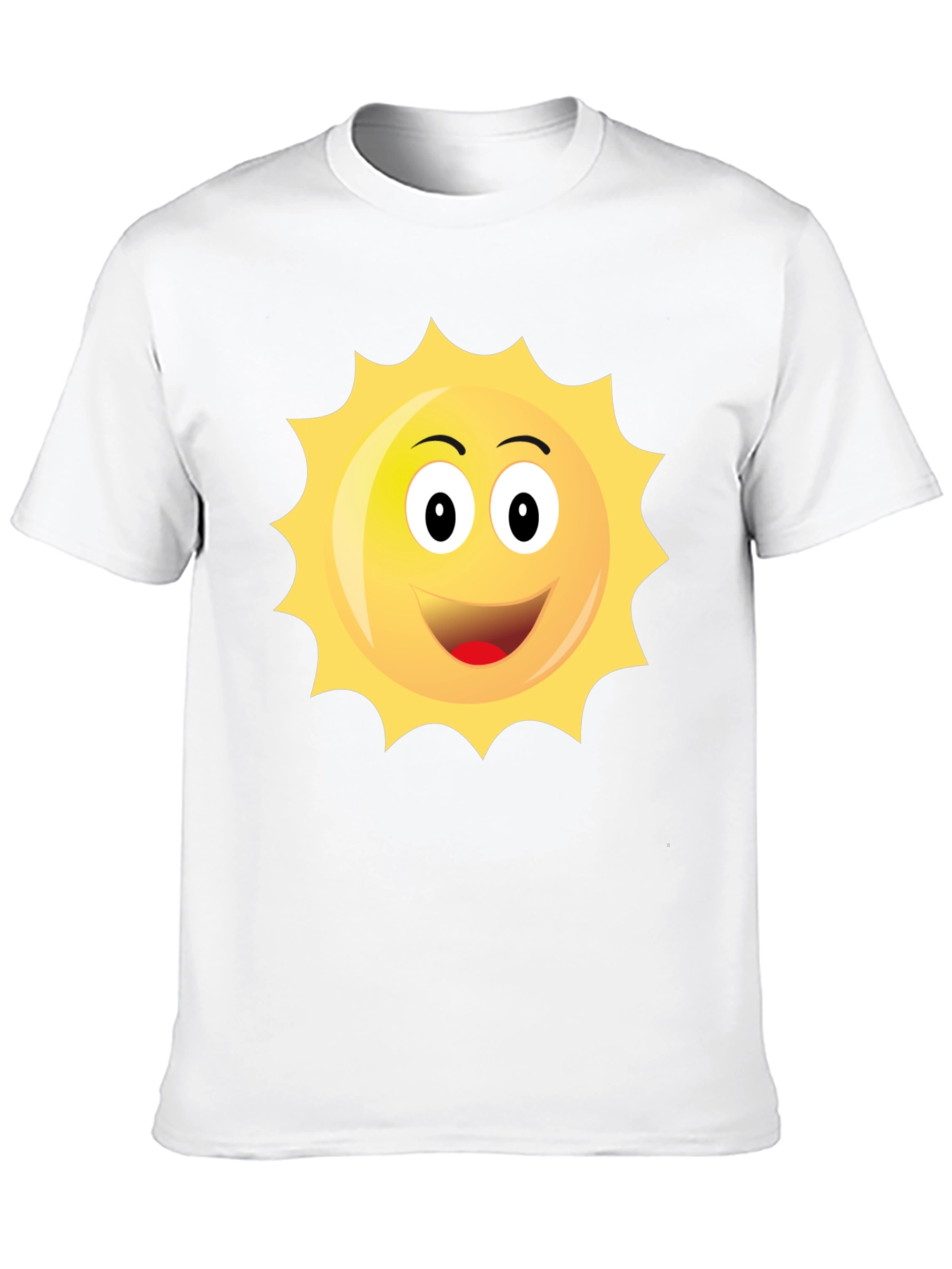 Black Happy Sun Graphic Black T-Shirt view 10