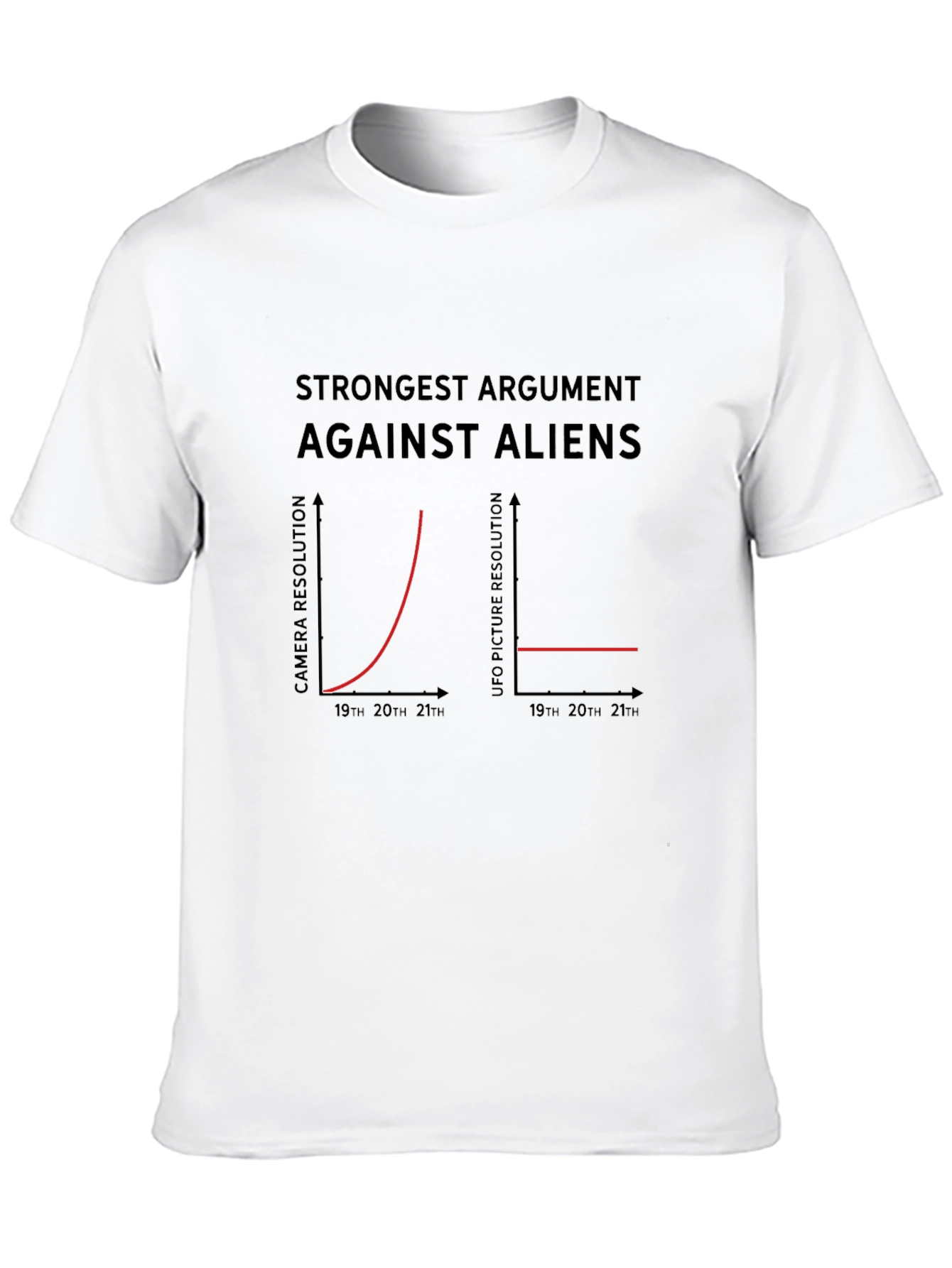 Black Funny Alien Argument Graph T-Shirt view 10