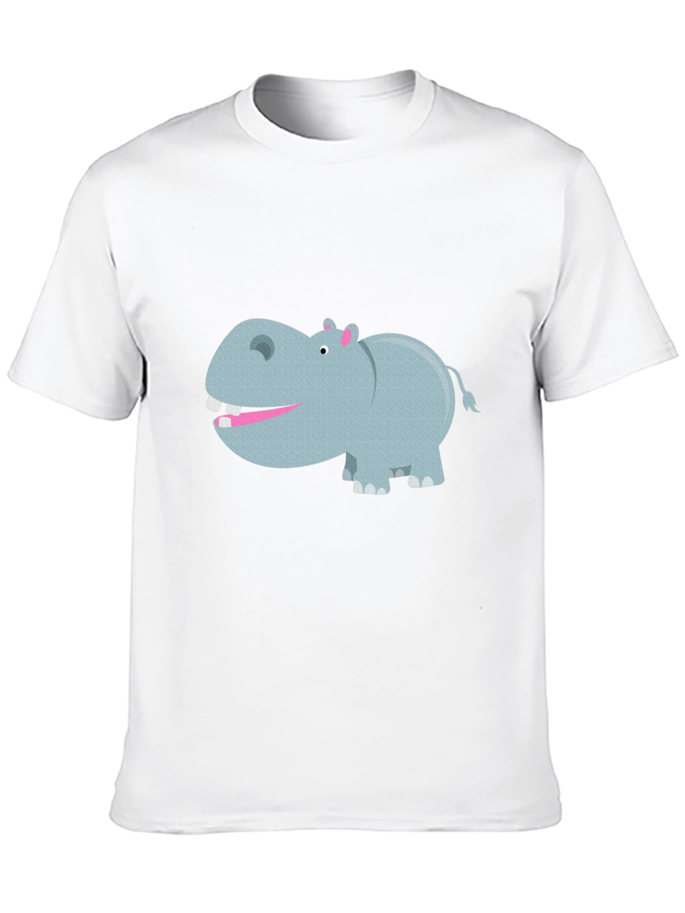 Black Hippo Graphic Tee - Comfortable Black Cotton T-Shirt view 10