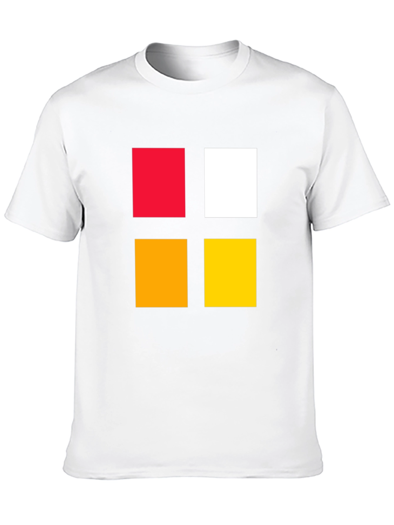 Black Colorful Block Graphic Tee - Bold & Modern Design view 10