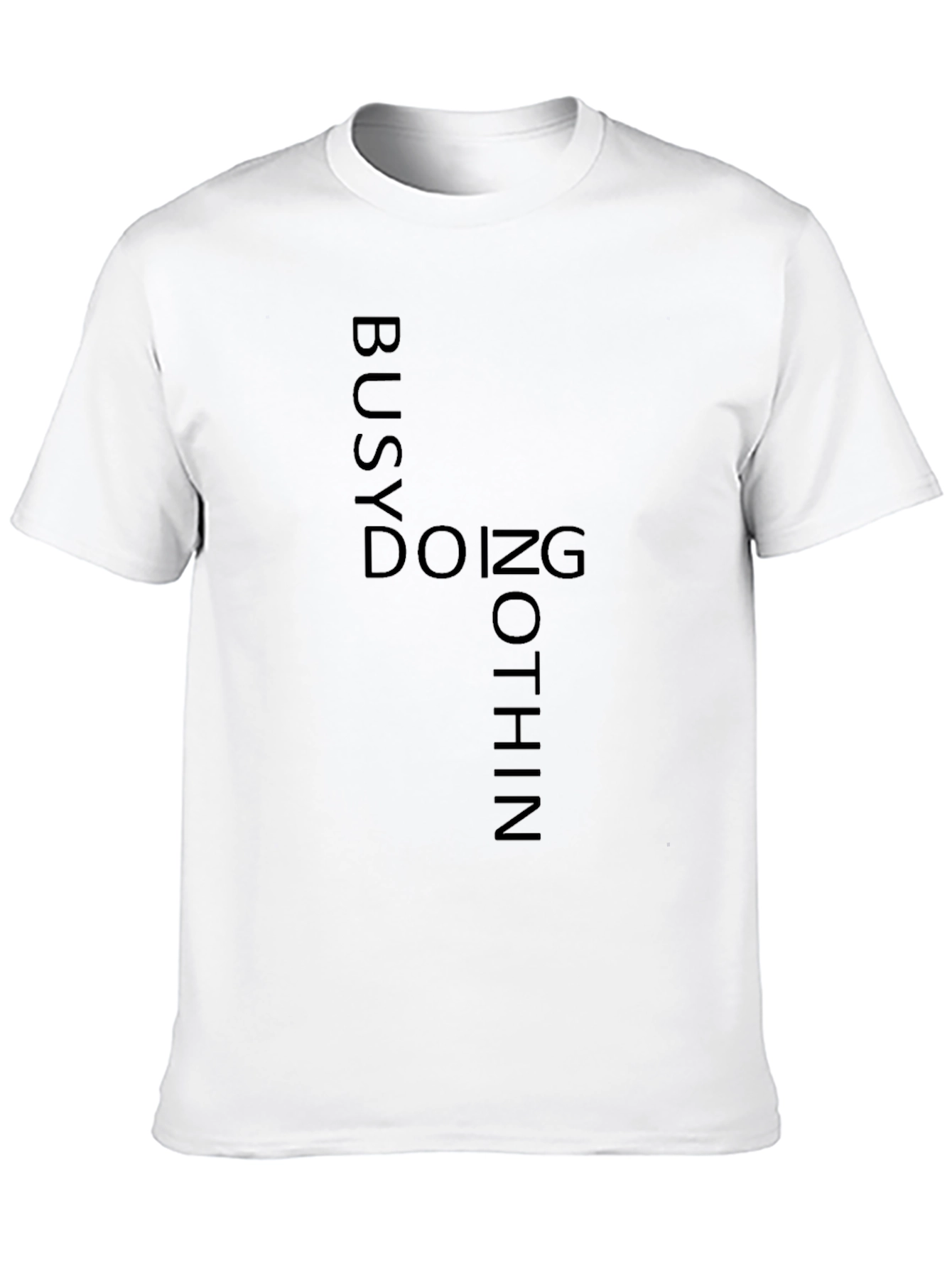 Black Busy Doing Nothing Graphic Tee view 10