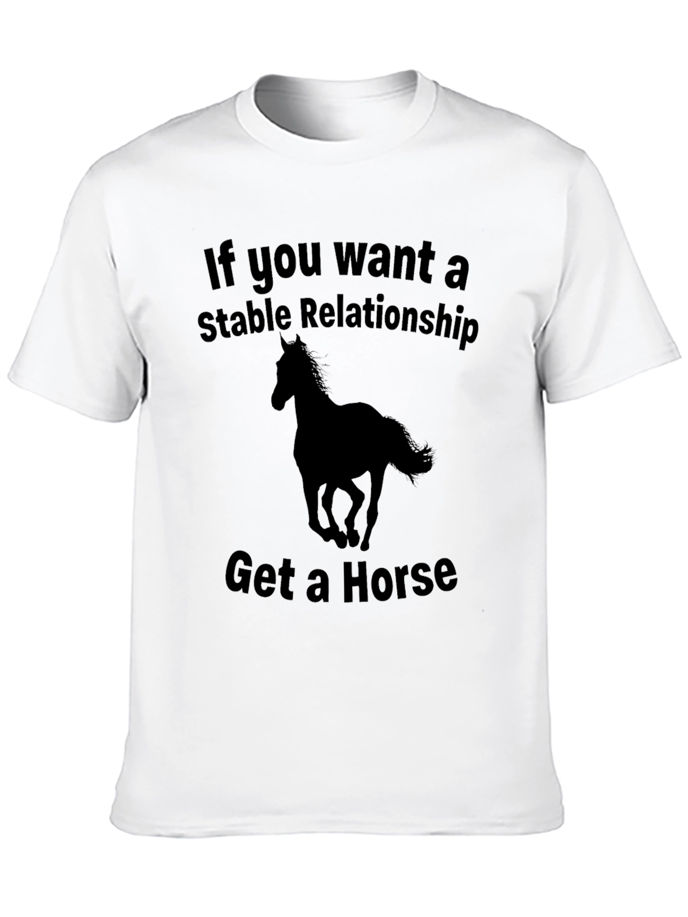 Black Stable Relationship Horse T-Shirt - Funny Equestrian Tee view 10