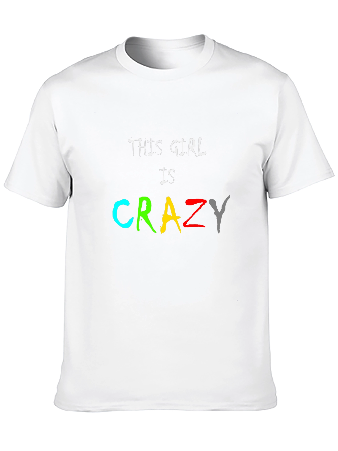 Black This Girl Is Crazy Tee - Men's Black T-Shirt view 10