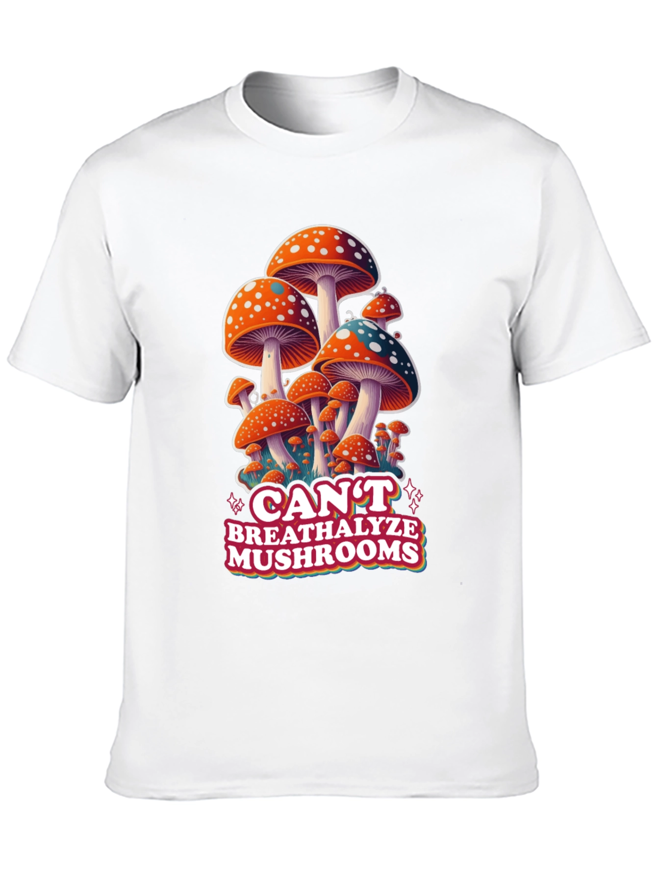 Black Mushroom Graphic T-Shirt view 10