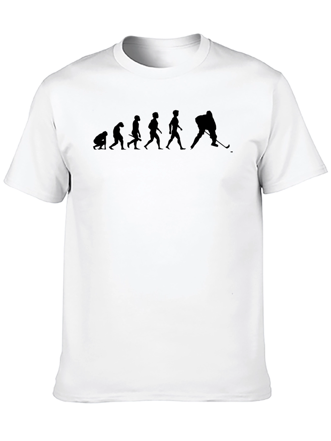 Black Hockey Evolution Graphic Tee - Black Cotton T-Shirt view 10