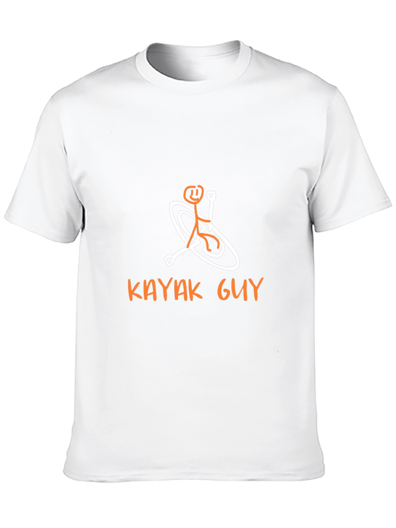 Black Kayaking Stick Figure Graphic Tee - Black view 10