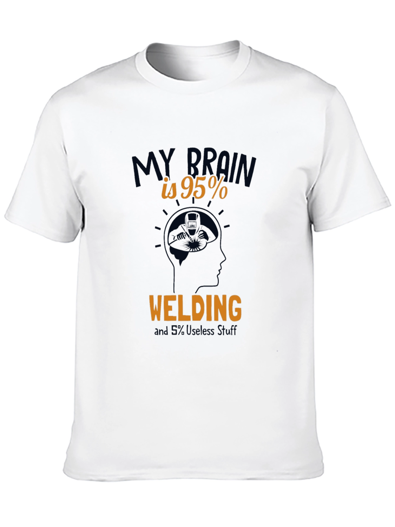 Black Welding Brain T-Shirt view 10