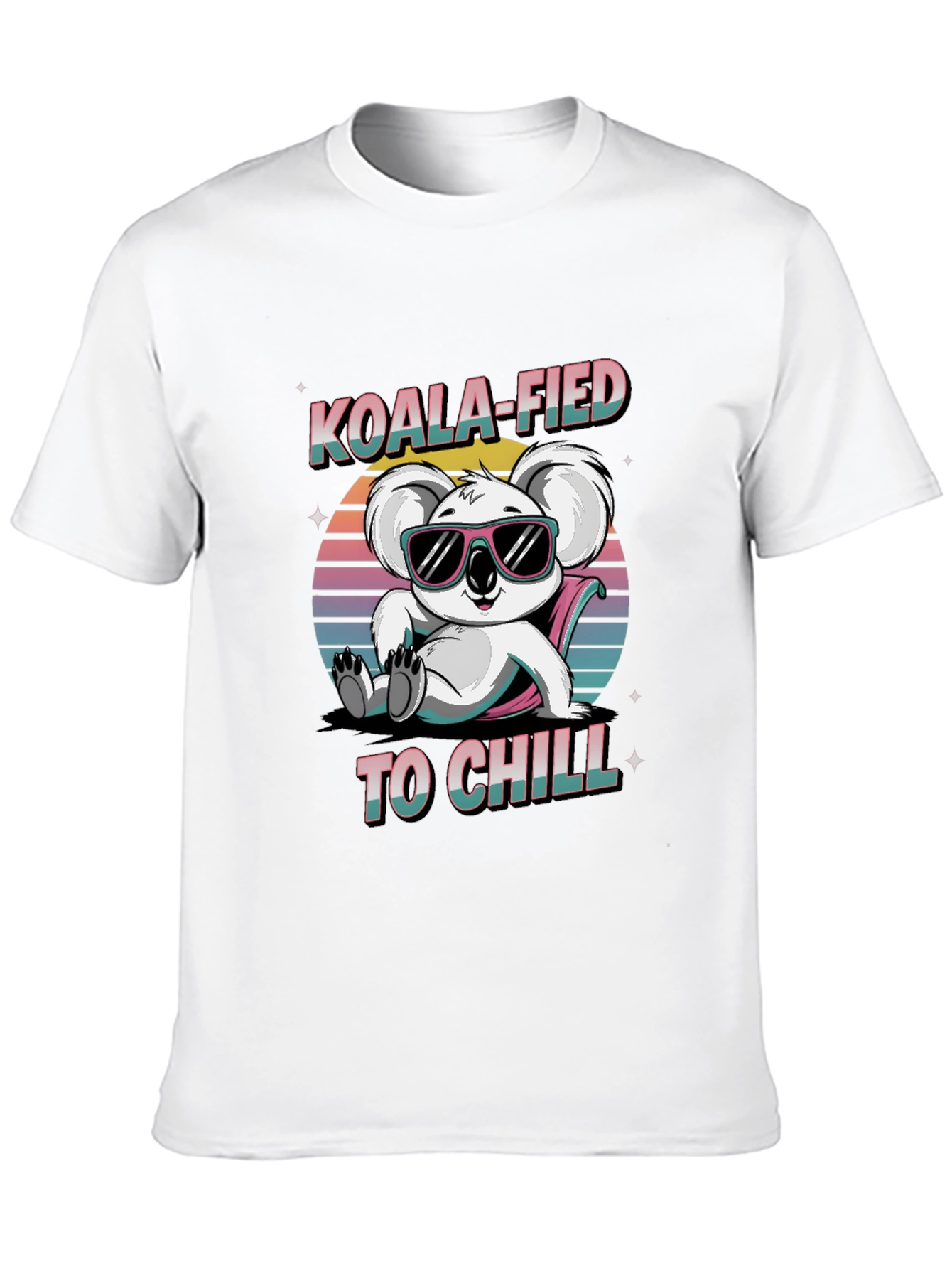Black Koala-fied To Chill Graphic T-Shirt view 10