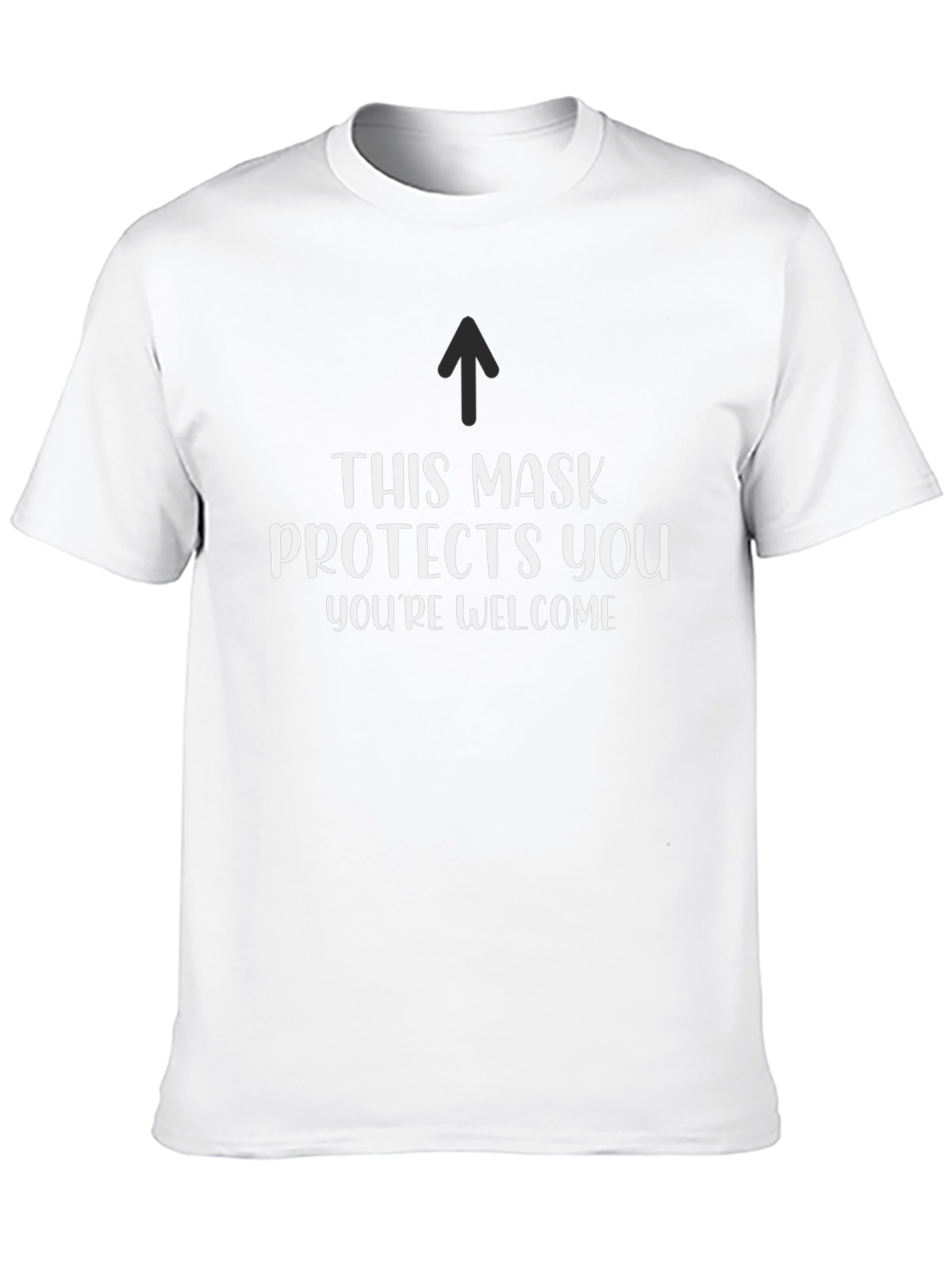 Black Funny This Mask Protects You Graphic T-Shirt view 10