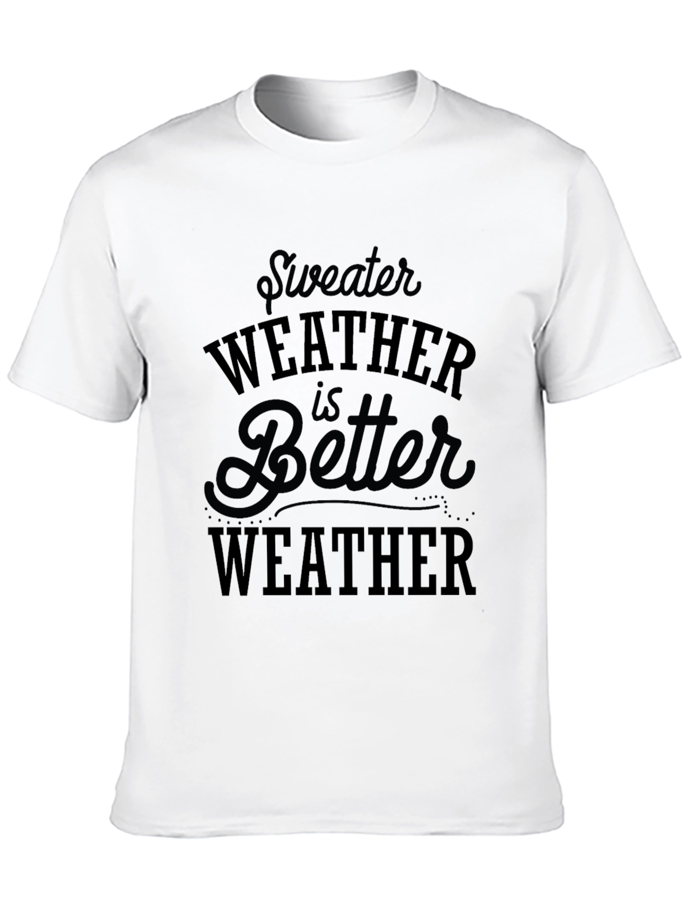 Black Sweater Weather Graphic Tee view 10
