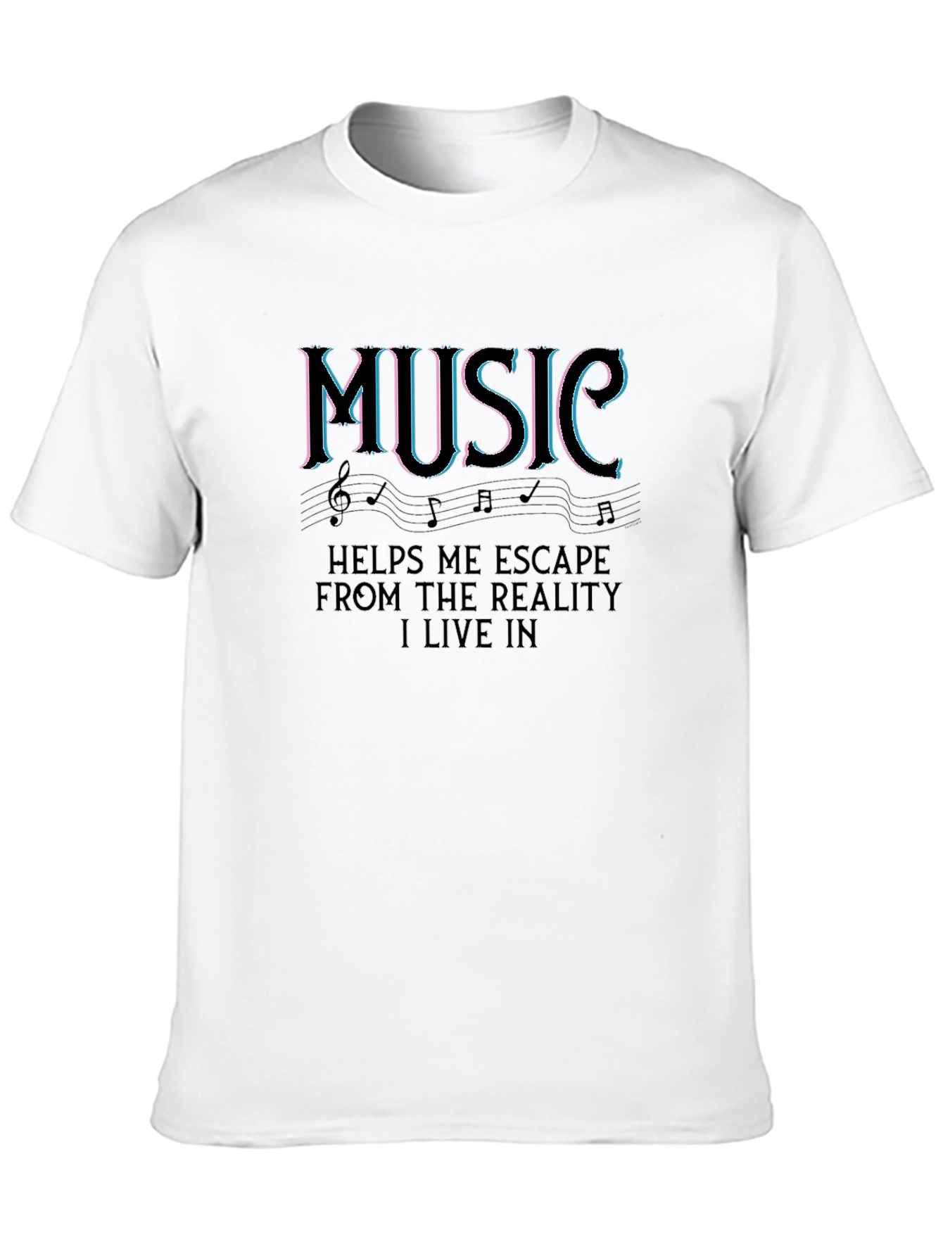 Black Music Escape Black T-Shirt view 10