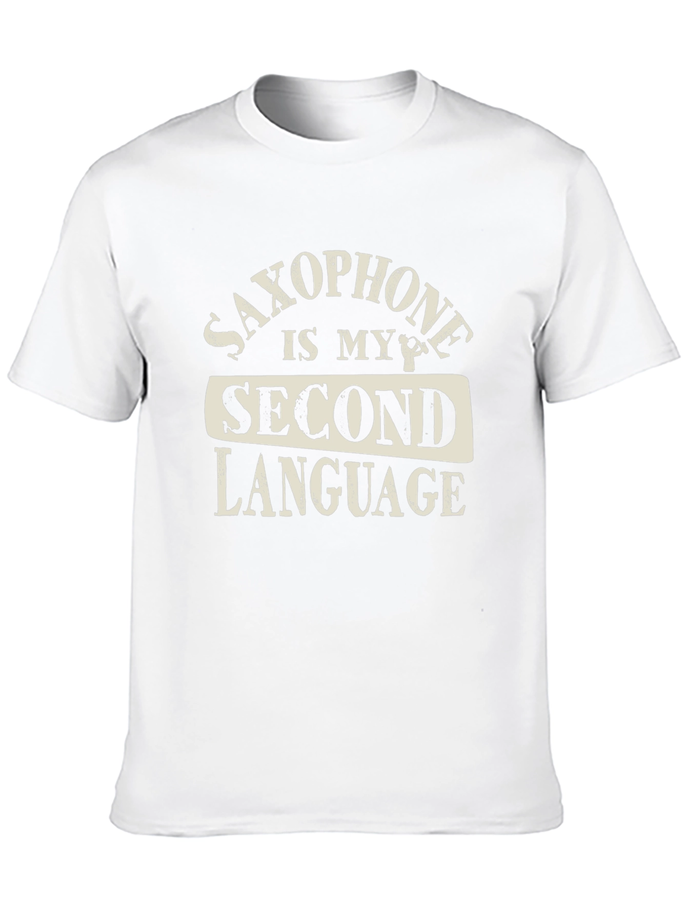 Black Saxophone is My Second Language Graphic T-Shirt view 10