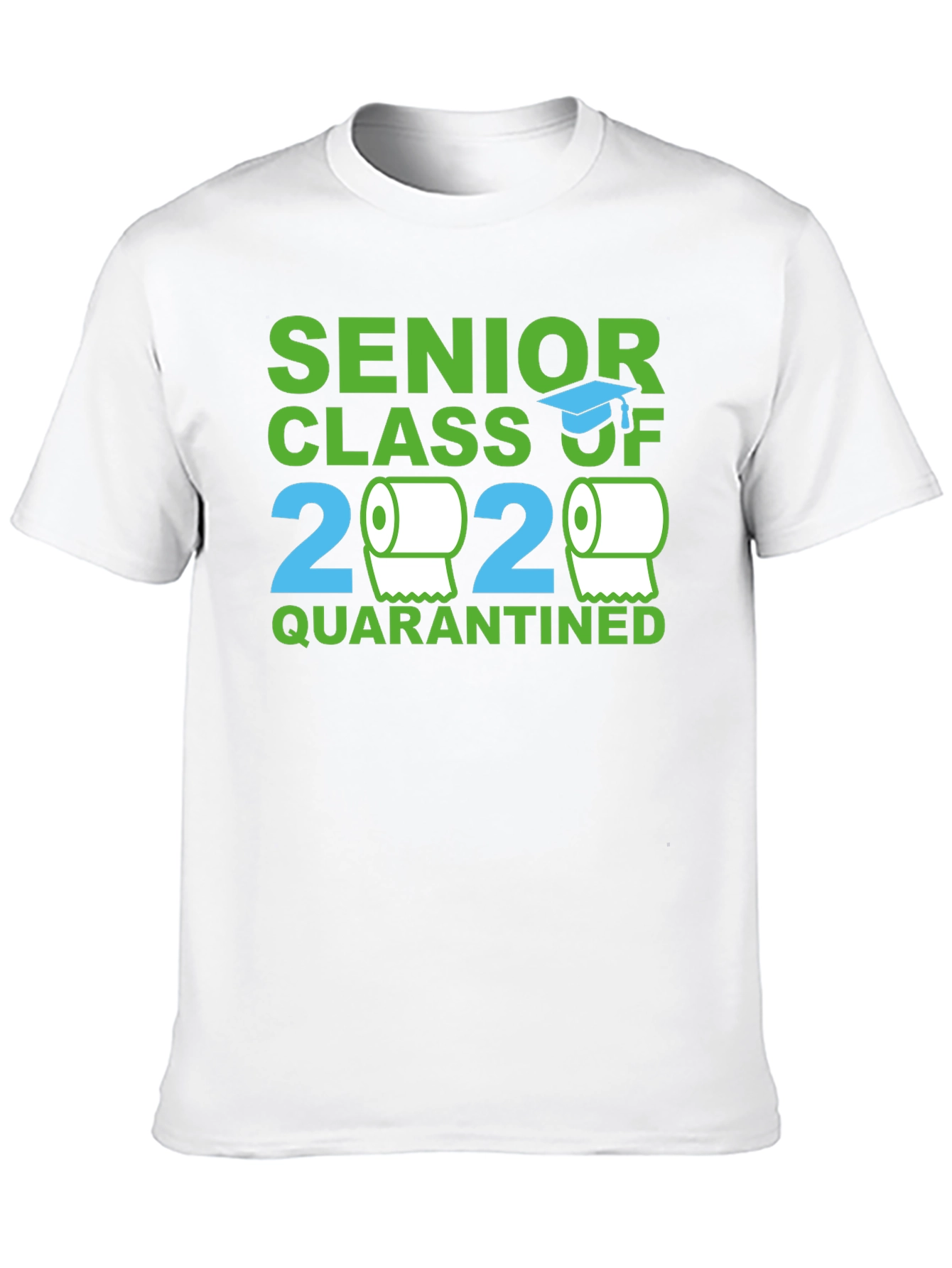 Black Senior Class 2020 Quarantined Novelty T-Shirt view 10