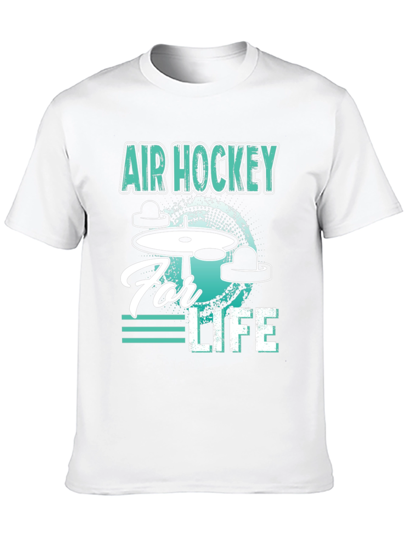 Black Air Hockey for Life Graphic Tee view 10